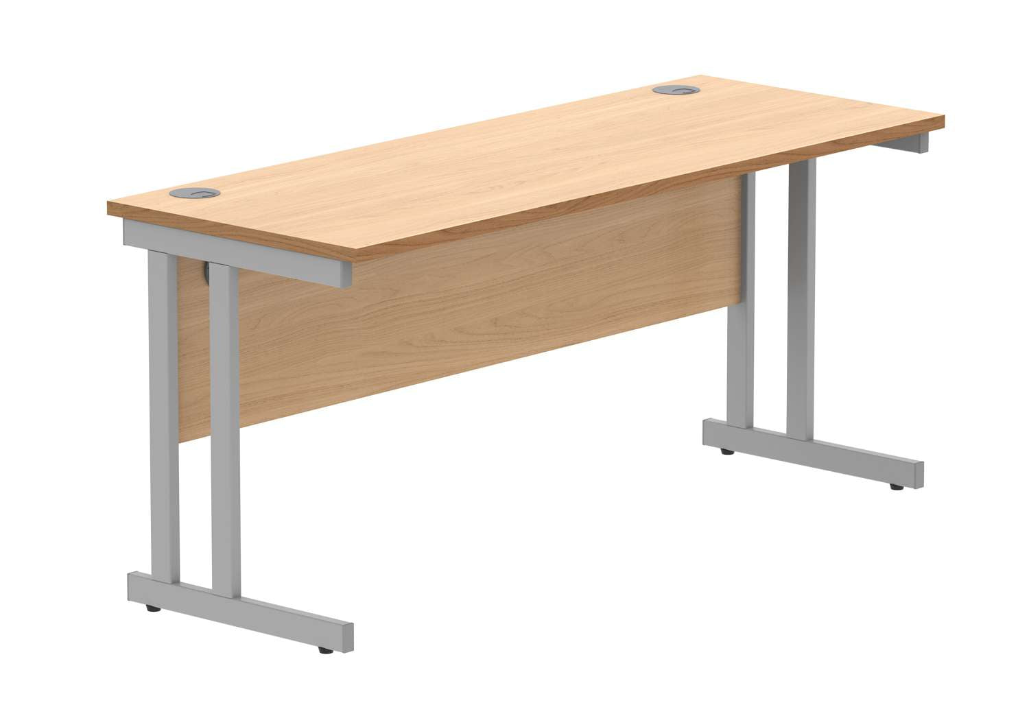 Office Rectangular Desk With Steel Double Upright Cantilever Frame (FSC)