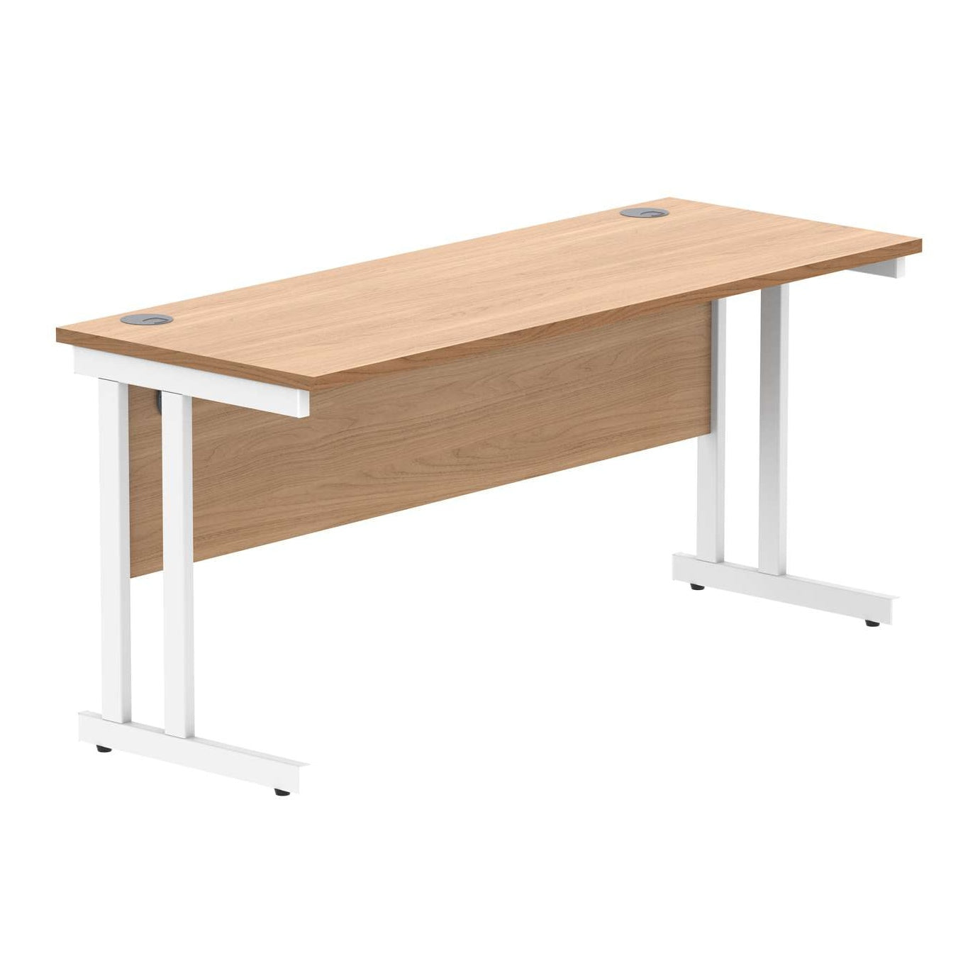 Office Rectangular Desk With Steel Double Upright Cantilever Frame (FSC)