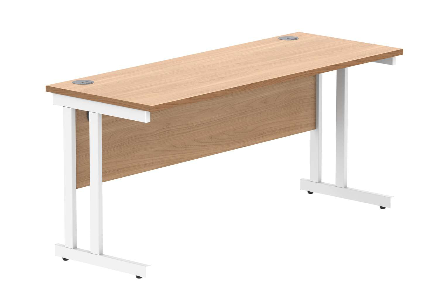 Office Rectangular Desk With Steel Double Upright Cantilever Frame (FSC)