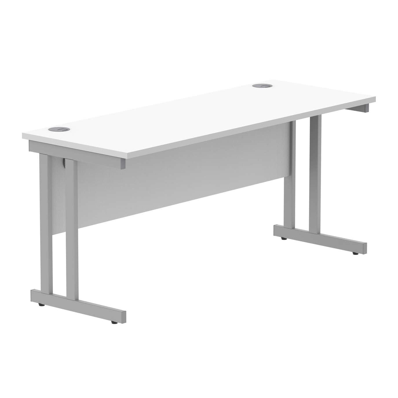 Office Rectangular Desk With Steel Double Upright Cantilever Frame (FSC)