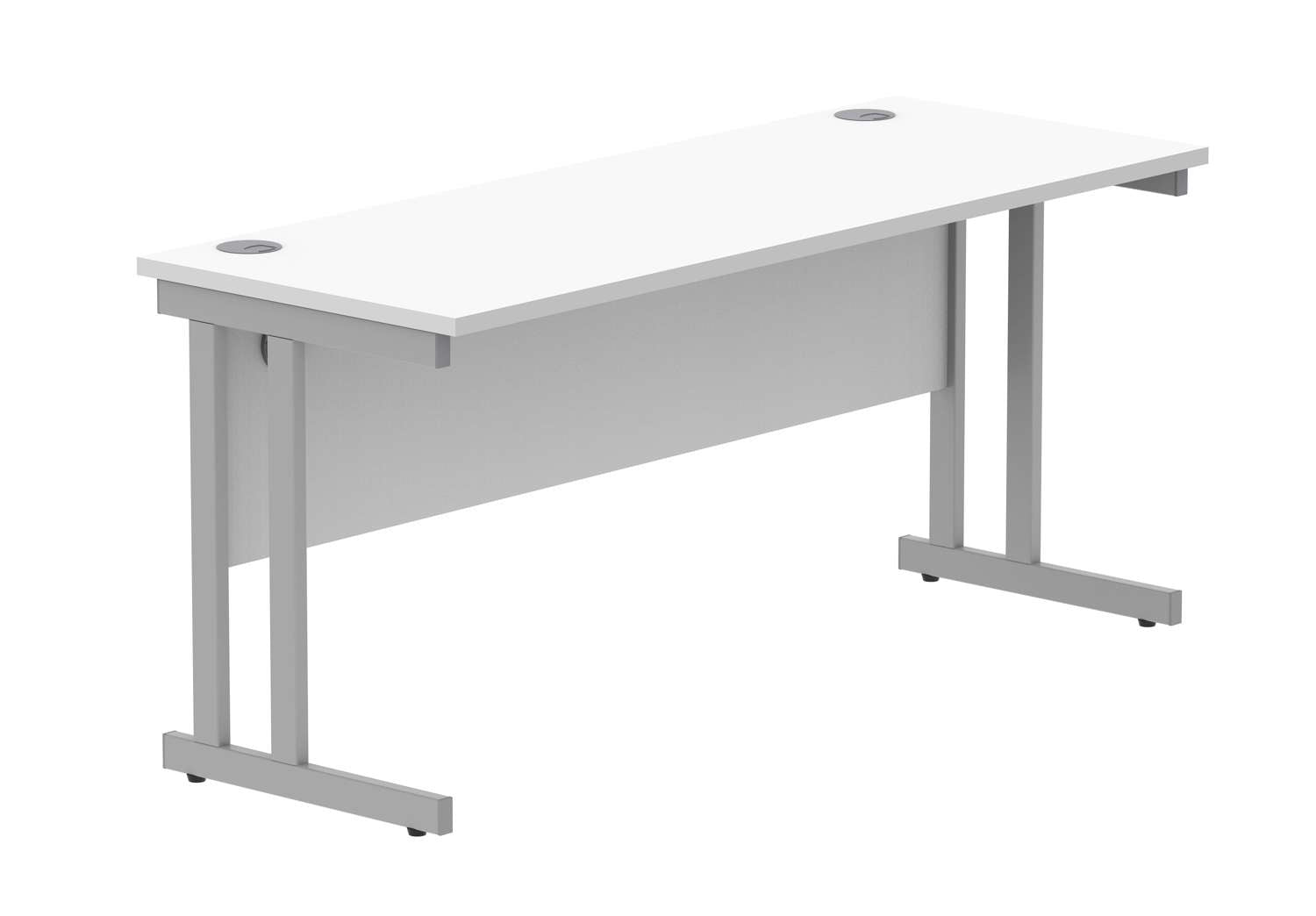 Office Rectangular Desk With Steel Double Upright Cantilever Frame (FSC)