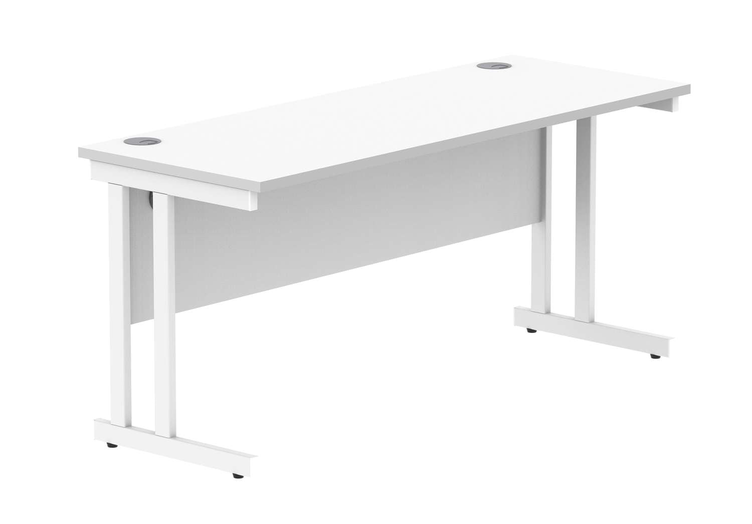 Office Rectangular Desk With Steel Double Upright Cantilever Frame (FSC)