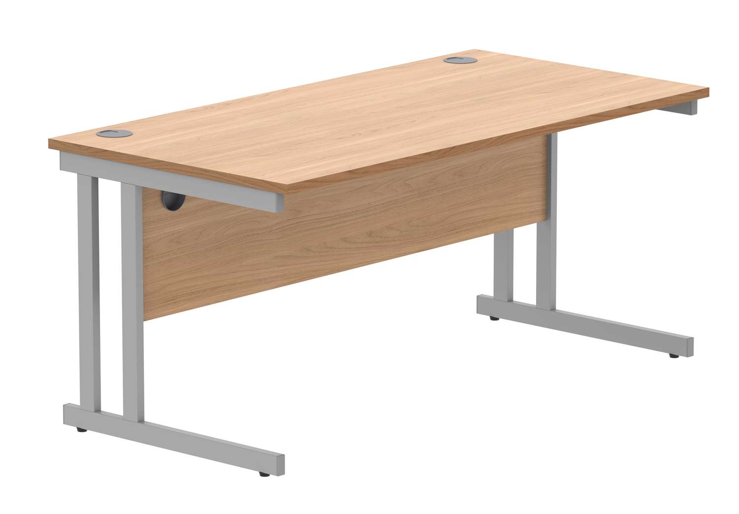 Office Rectangular Desk With Steel Double Upright Cantilever Frame (FSC)