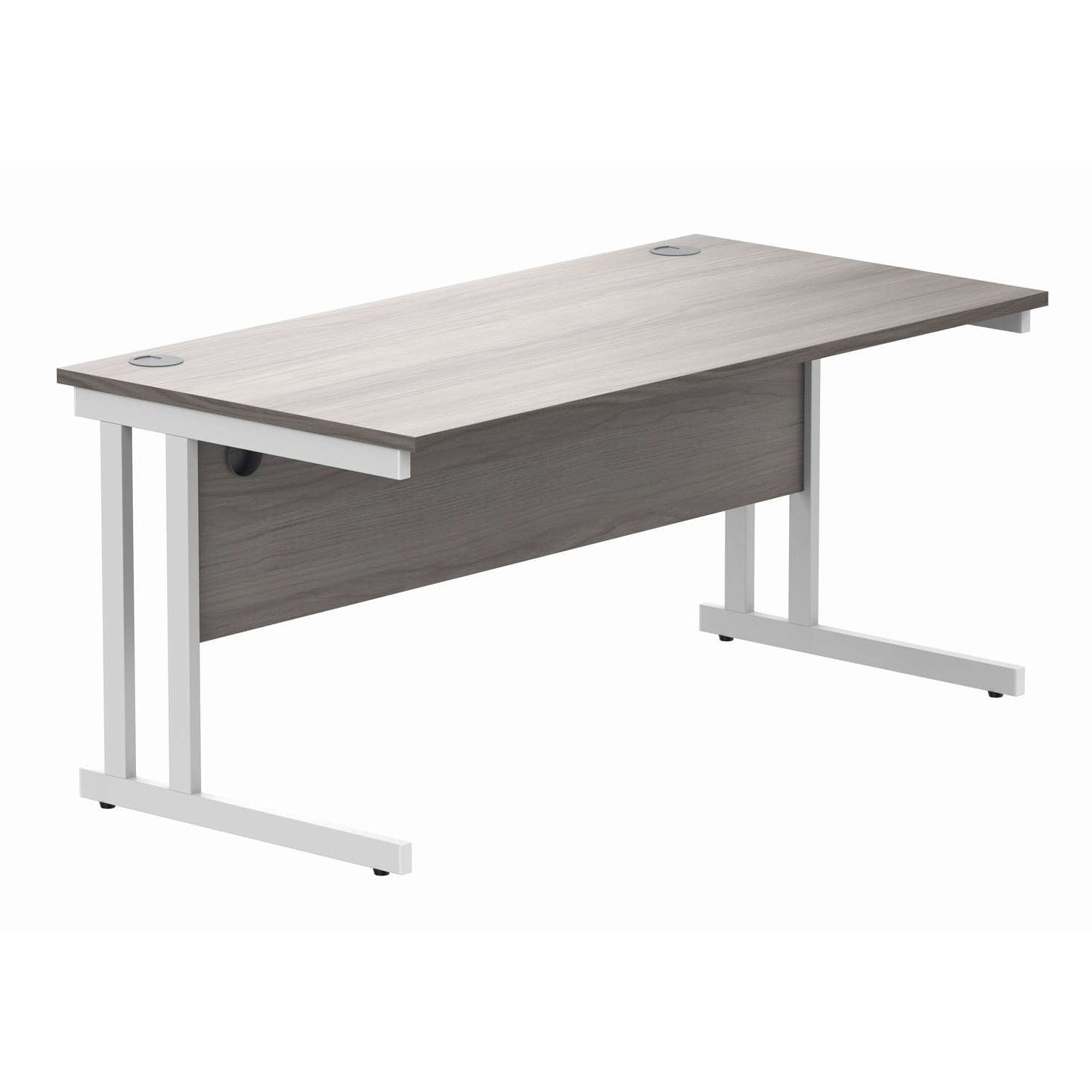 Office Rectangular Desk With Steel Double Upright Cantilever Frame (FSC)