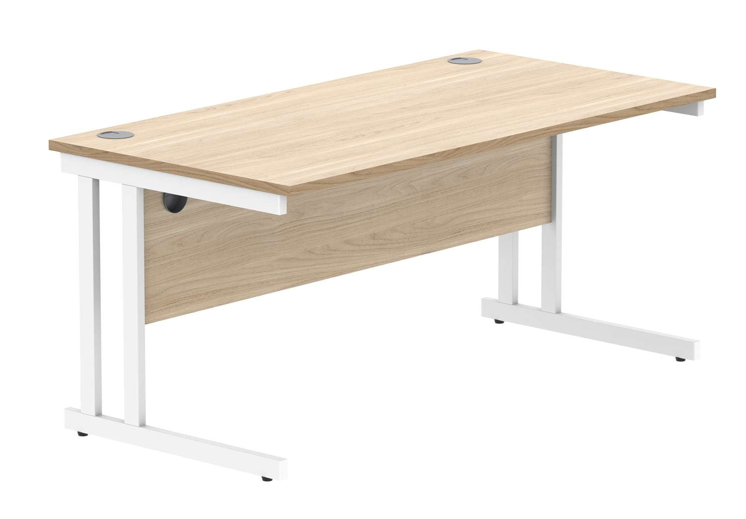 Office Rectangular Desk With Steel Double Upright Cantilever Frame (FSC)