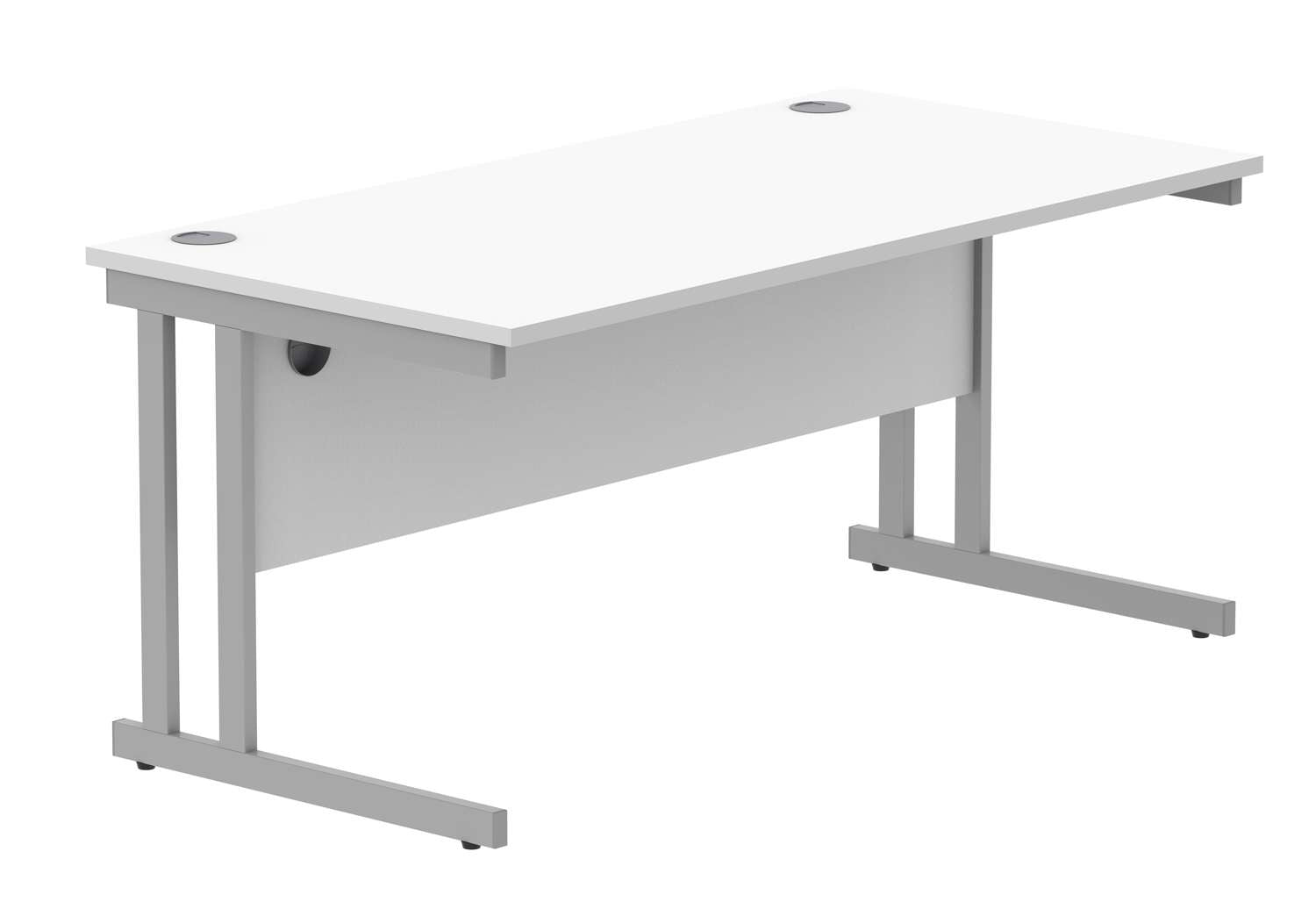 Office Rectangular Desk With Steel Double Upright Cantilever Frame (FSC)