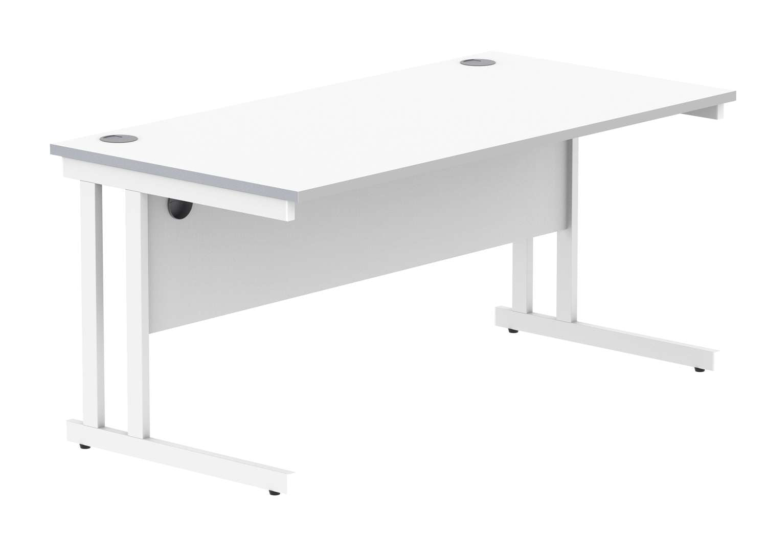 Office Rectangular Desk With Steel Double Upright Cantilever Frame (FSC)