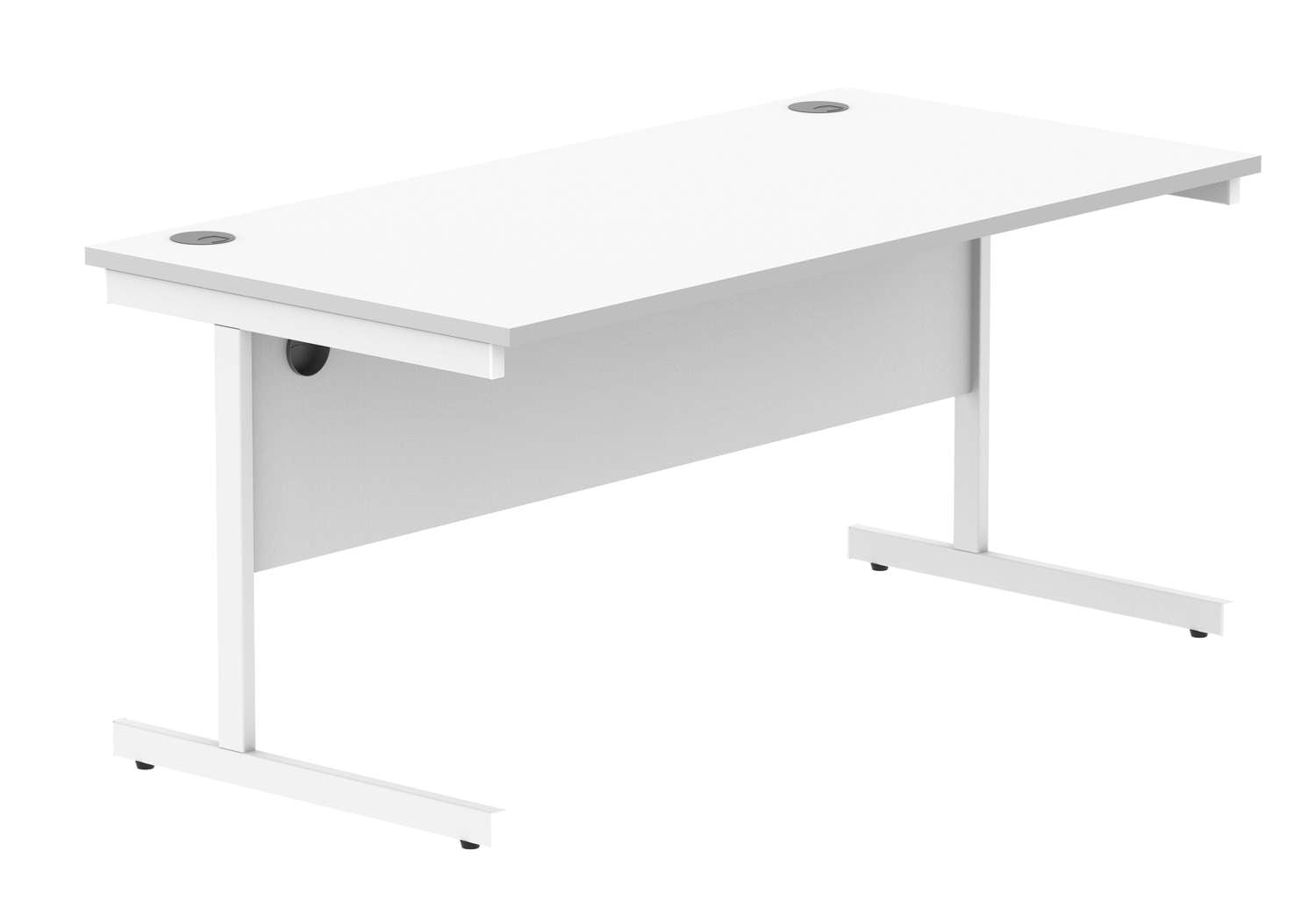 Office Rectangular Desk With Steel Single Upright Cantilever Frame (FSC)