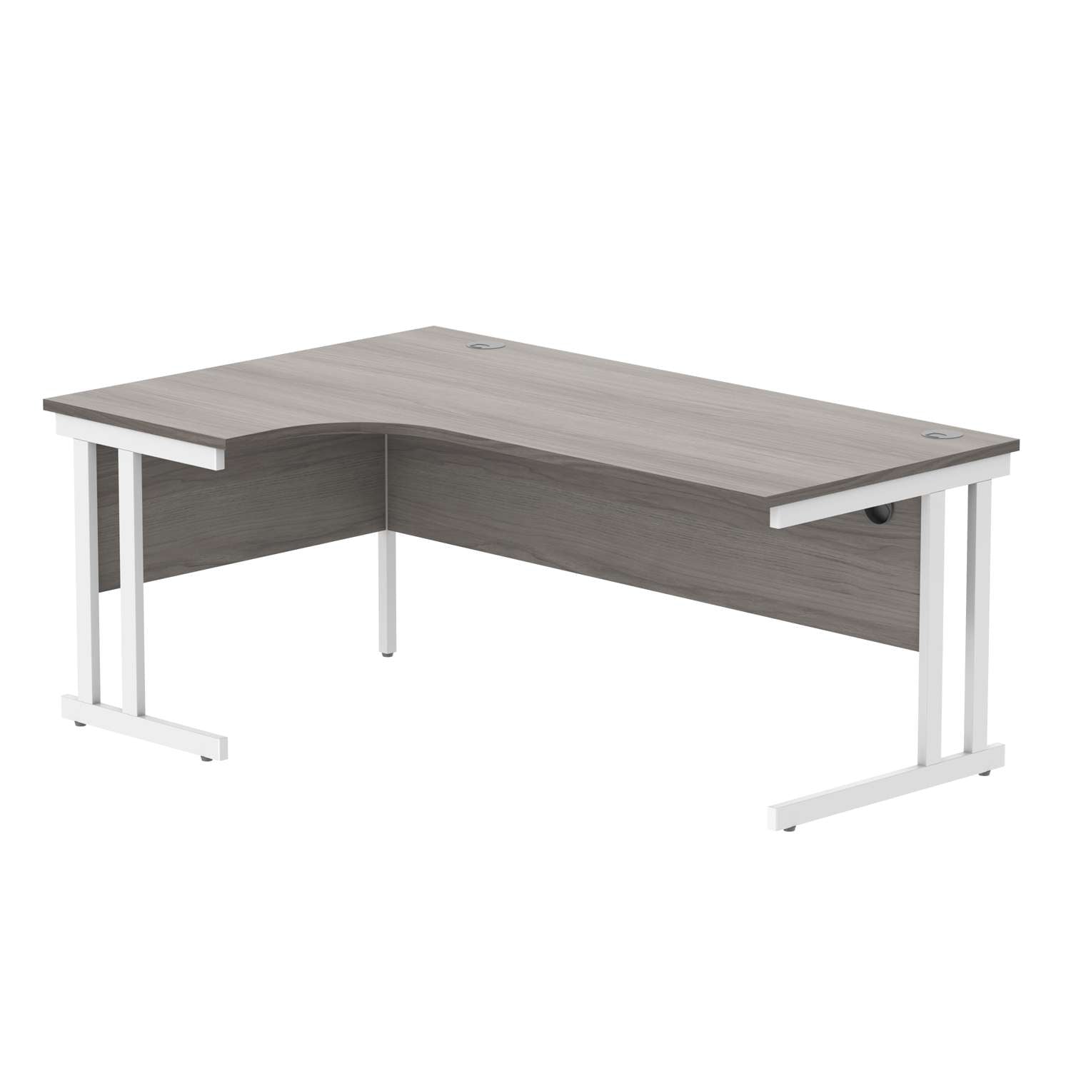 Office Left Hand Corner Desk With Steel Double Upright Cantilever Frame (FSC)