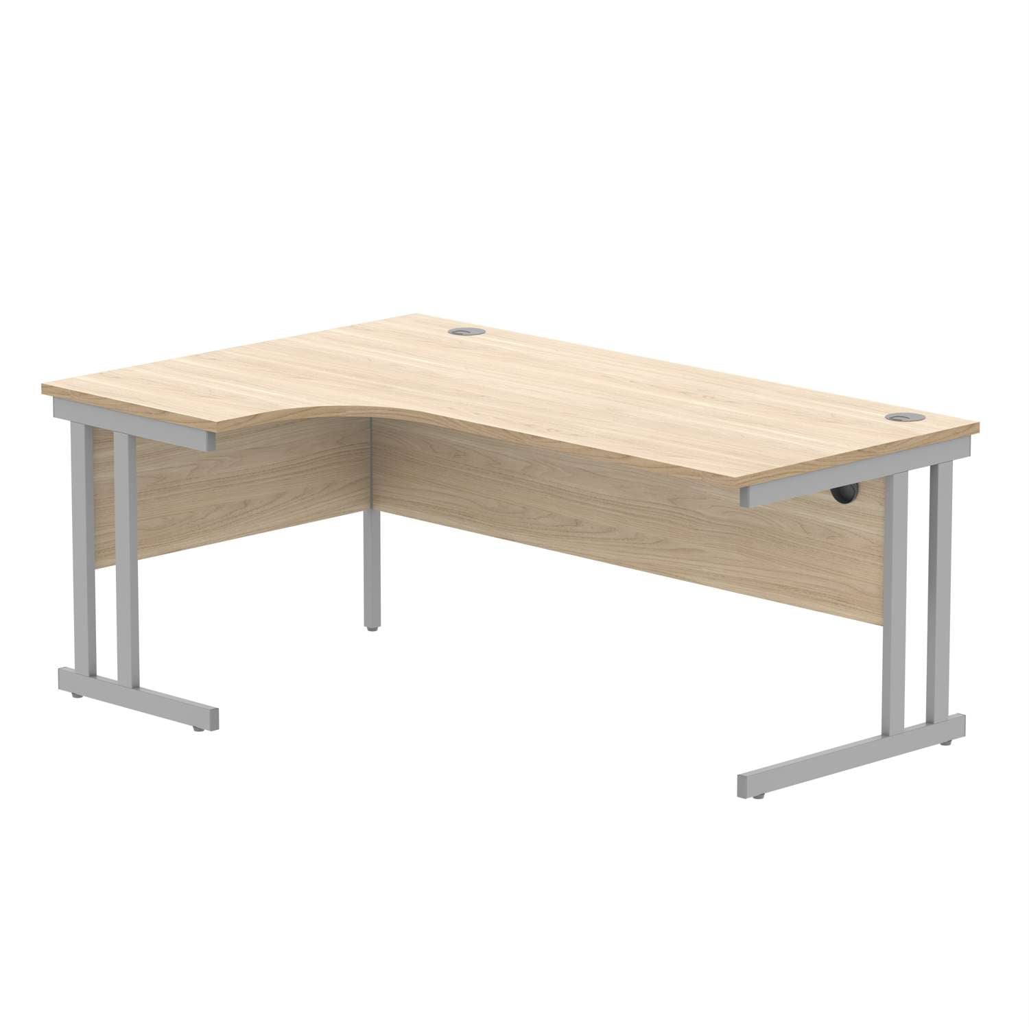 Office Left Hand Corner Desk With Steel Double Upright Cantilever Frame (FSC)