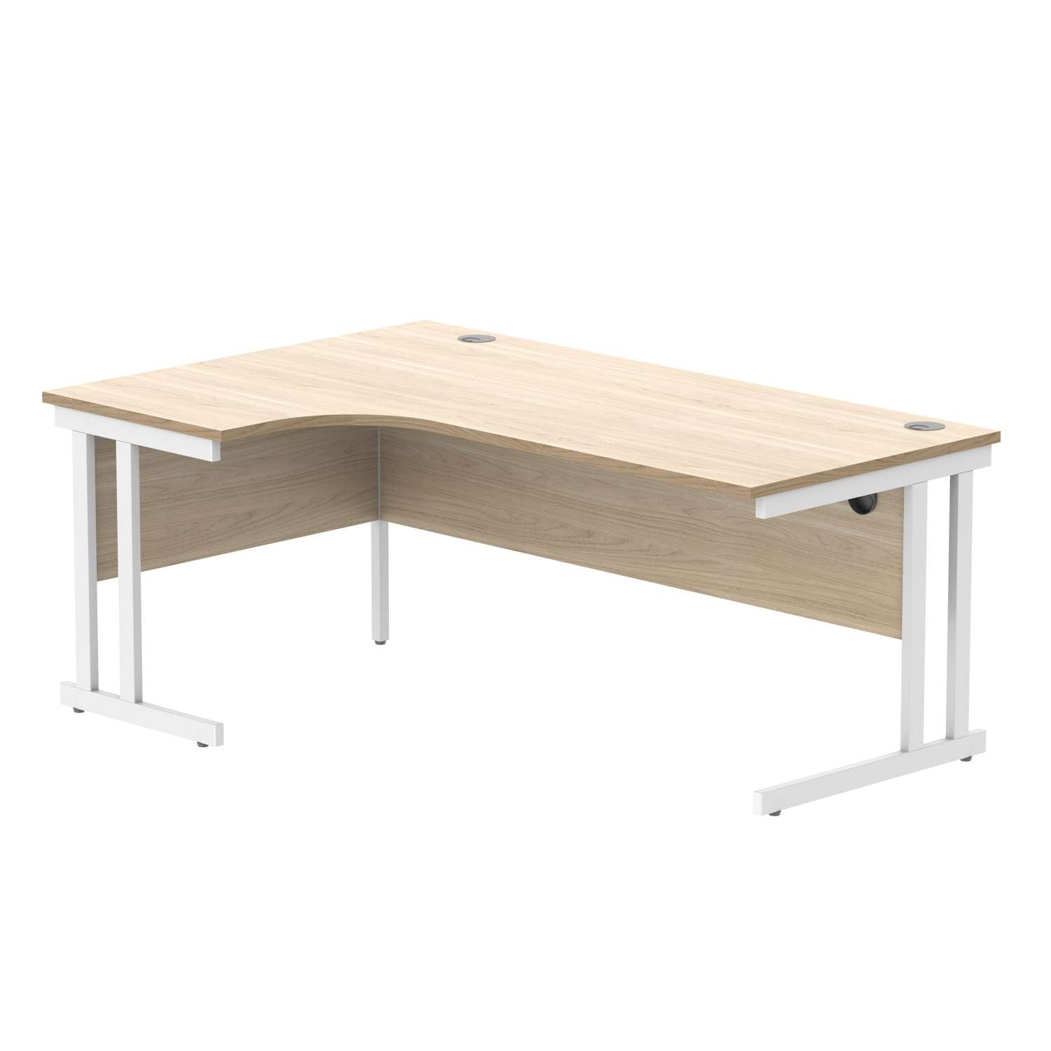 Office Left Hand Corner Desk With Steel Double Upright Cantilever Frame (FSC)