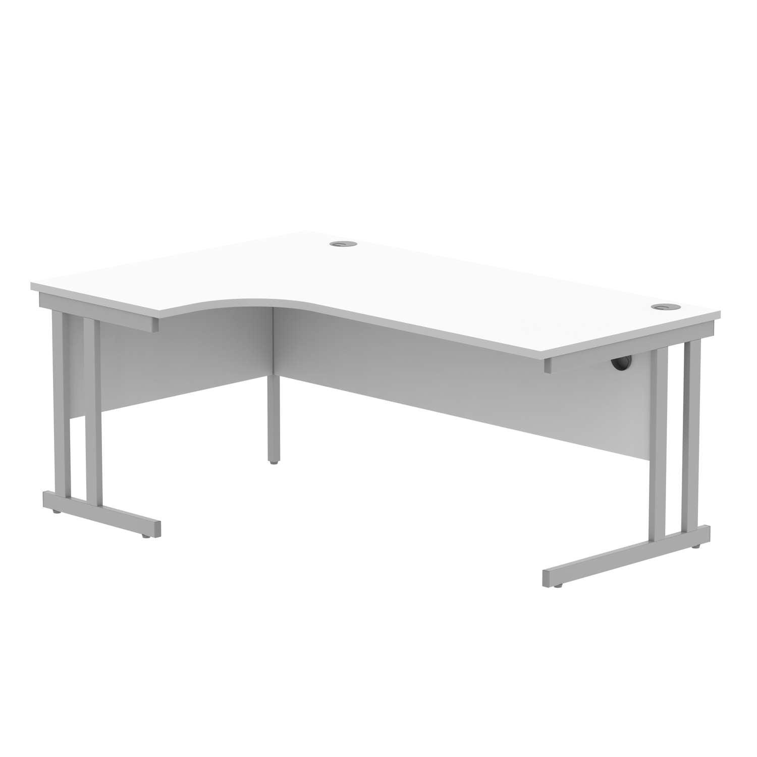 Office Left Hand Corner Desk With Steel Double Upright Cantilever Frame (FSC)