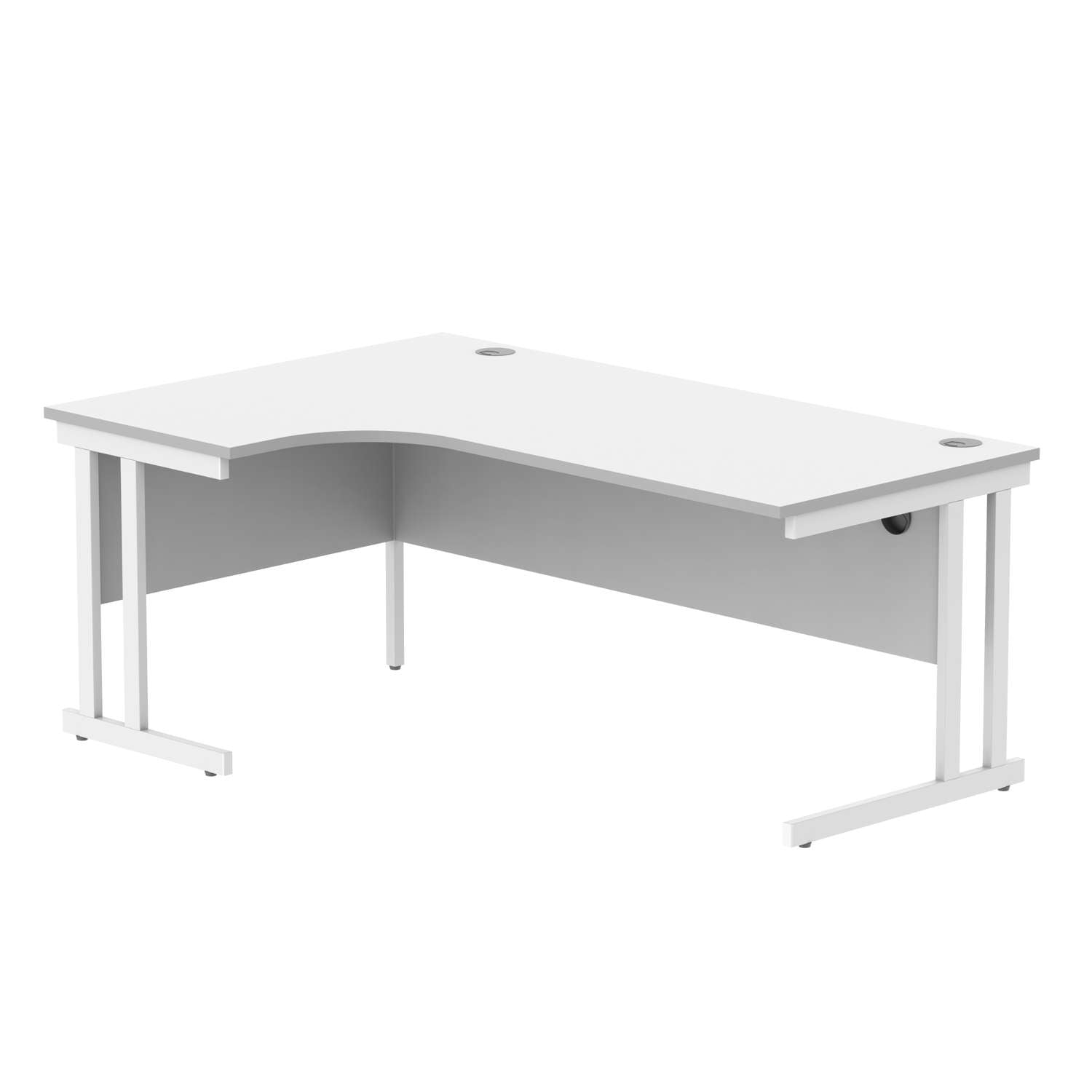 Office Left Hand Corner Desk With Steel Double Upright Cantilever Frame (FSC)