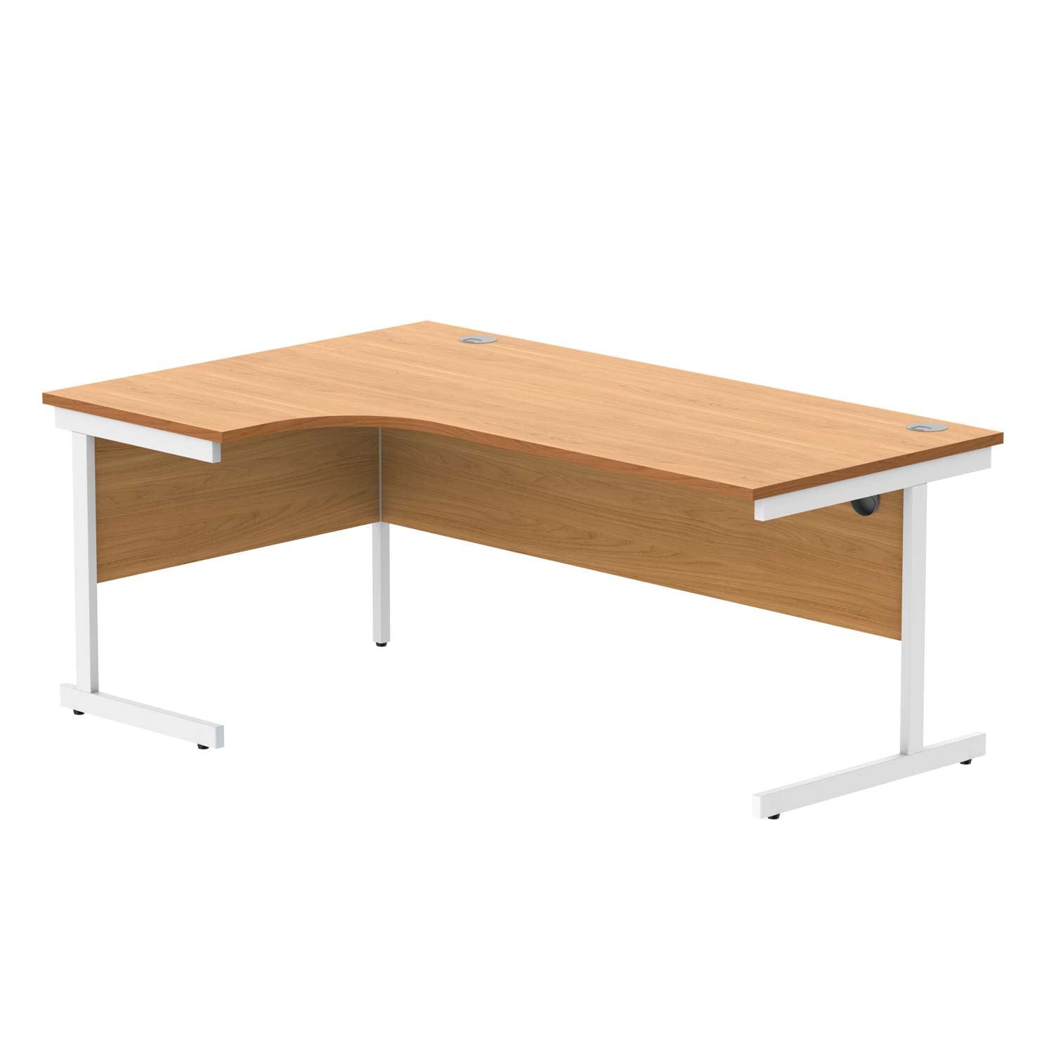 Office Left Hand Corner Desk With Steel Single Upright Cantilever Frame (FSC)