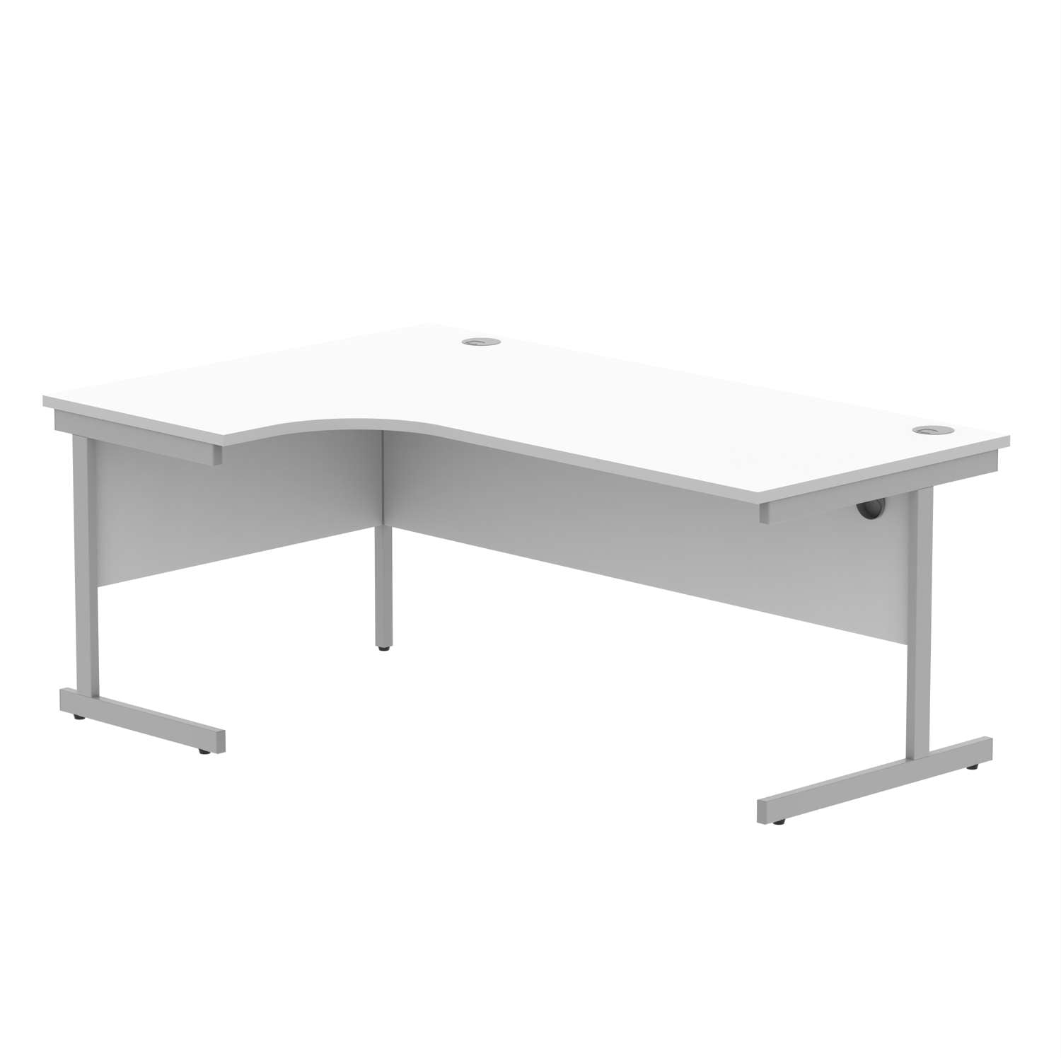 Office Left Hand Corner Desk With Steel Single Upright Cantilever Frame (FSC)