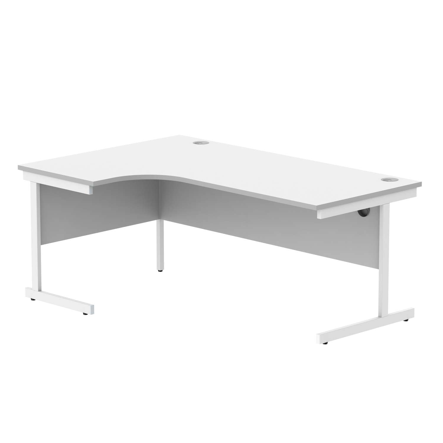 Office Left Hand Corner Desk With Steel Single Upright Cantilever Frame (FSC)