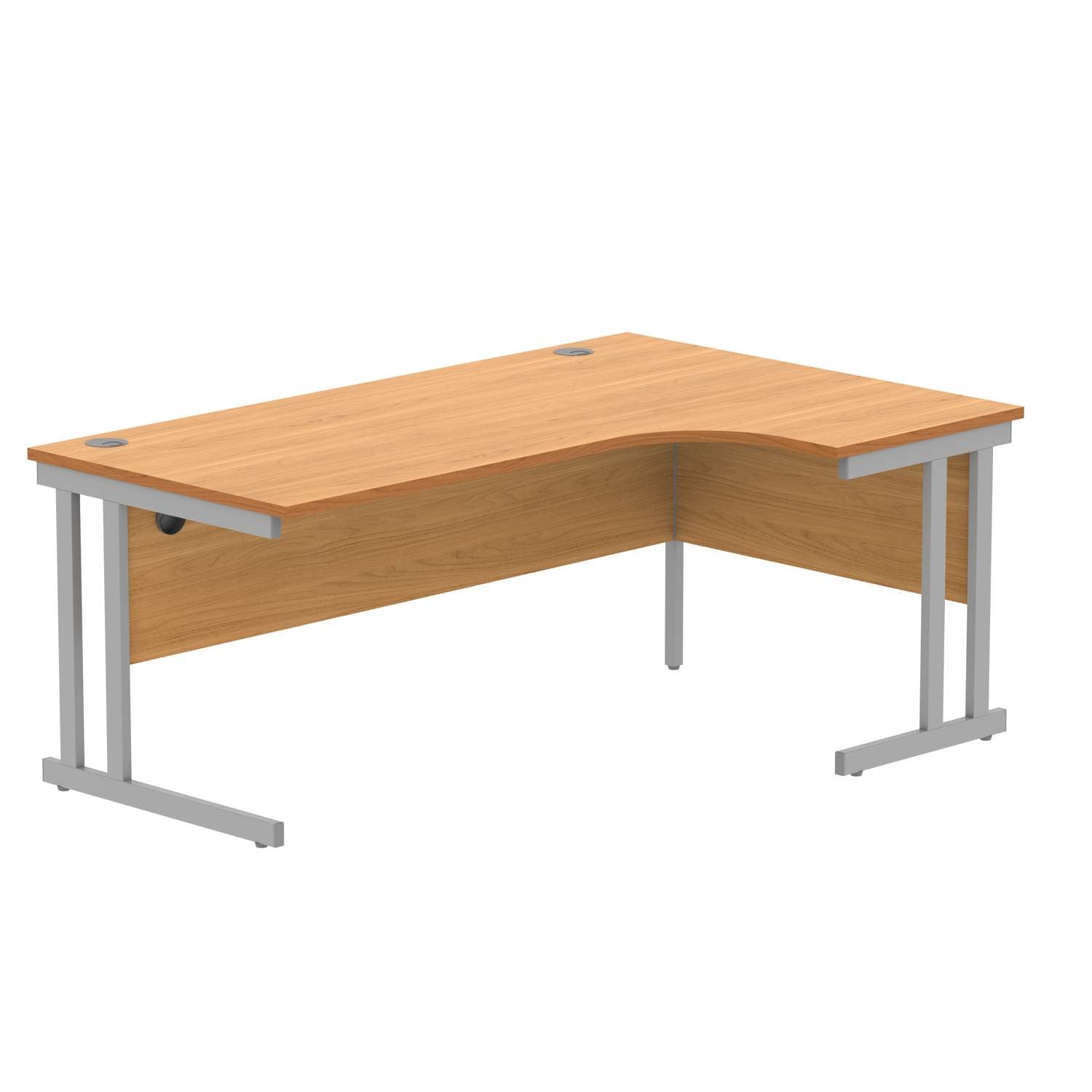 Office Right Hand Corner Desk With Steel Double Upright Cantilever Frame (FSC)