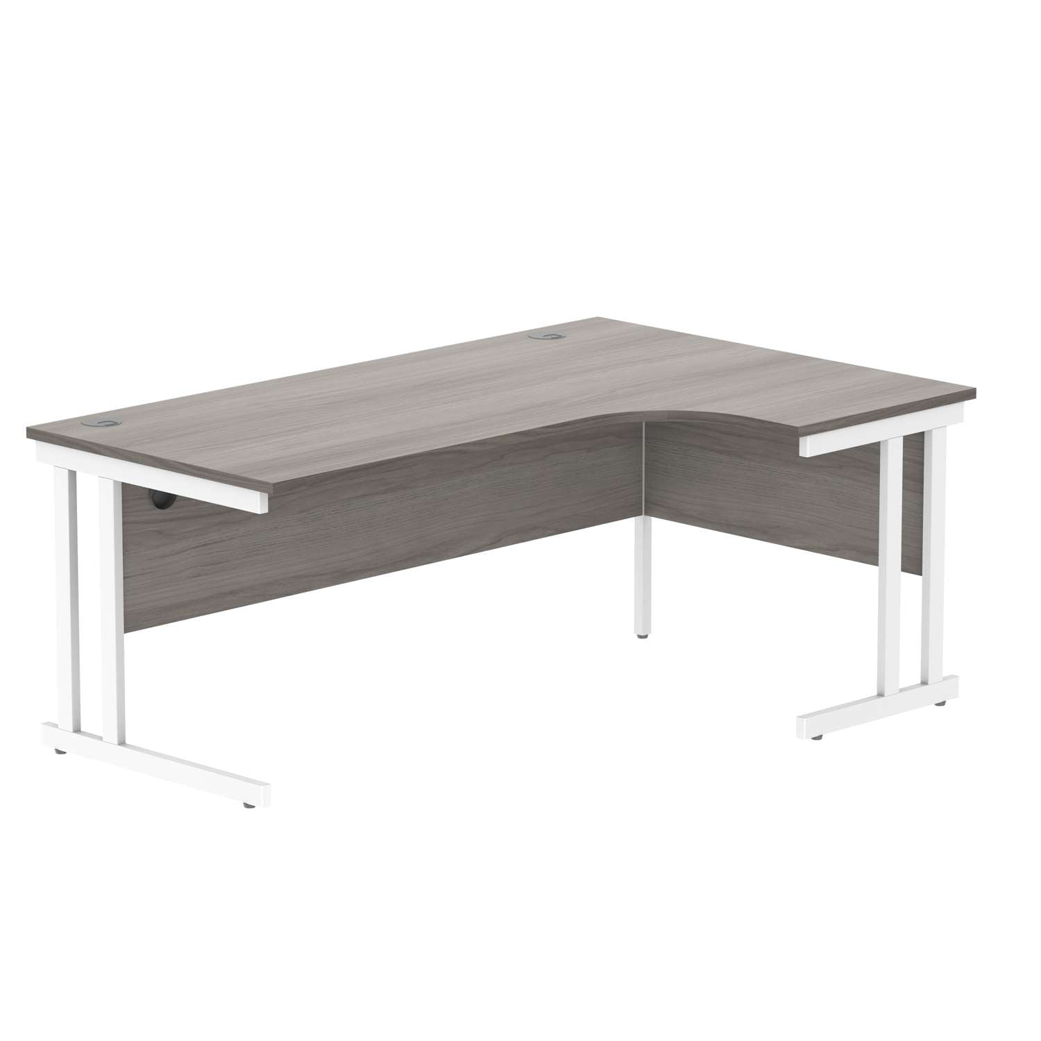 Office Right Hand Corner Desk With Steel Double Upright Cantilever Frame (FSC)