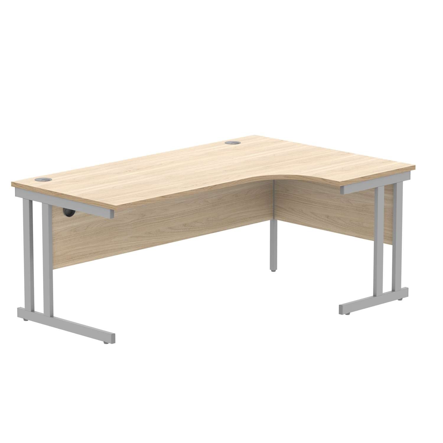 Office Right Hand Corner Desk With Steel Double Upright Cantilever Frame (FSC)