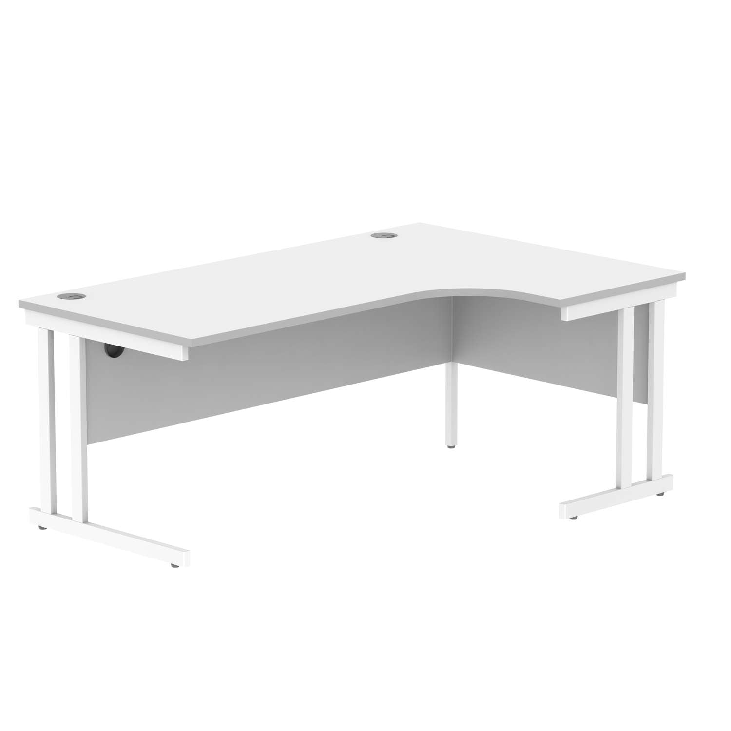 Office Right Hand Corner Desk With Steel Double Upright Cantilever Frame (FSC)