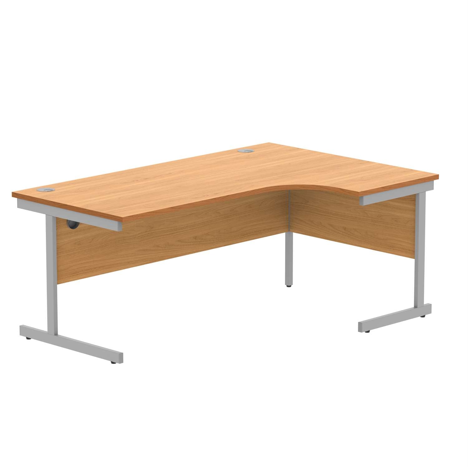 Office Right Hand Corner Desk With Steel Single Upright Cantilever Frame (FSC)