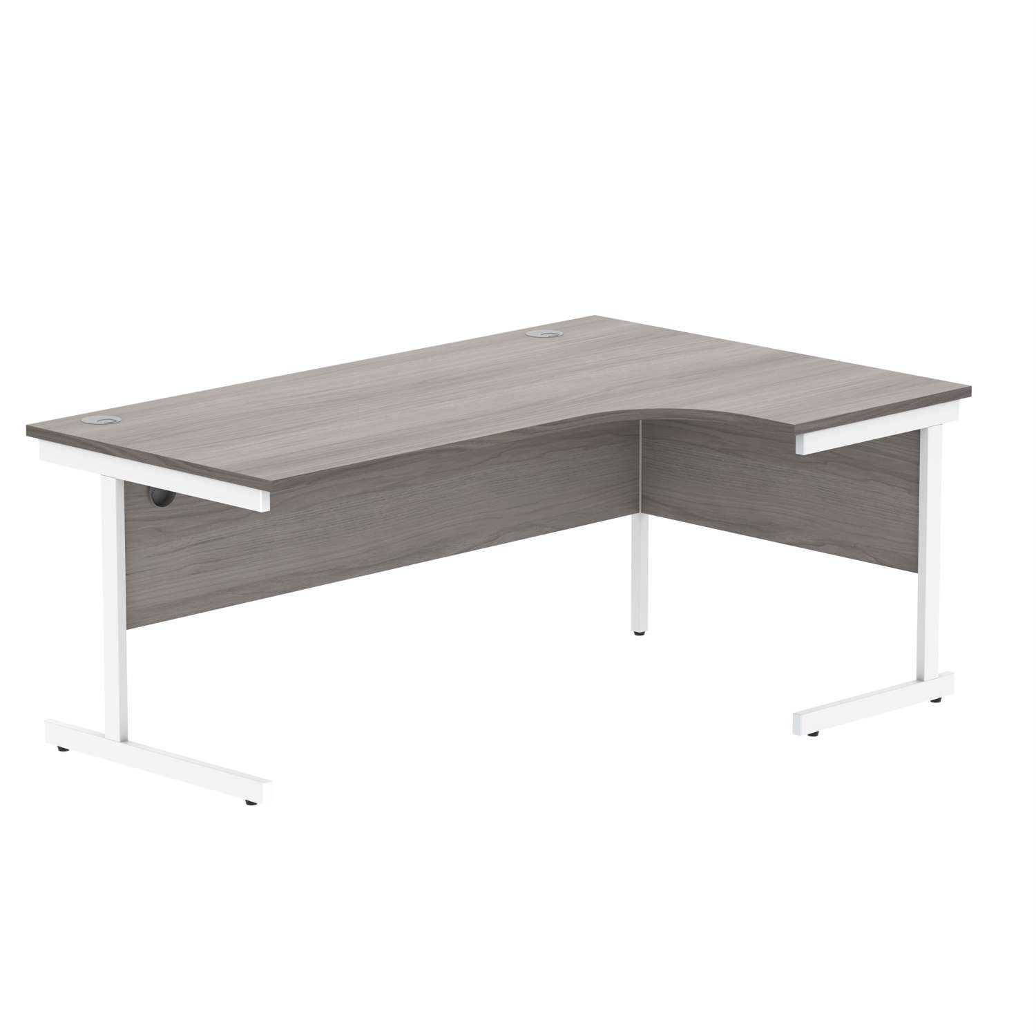 Office Right Hand Corner Desk With Steel Single Upright Cantilever Frame (FSC)