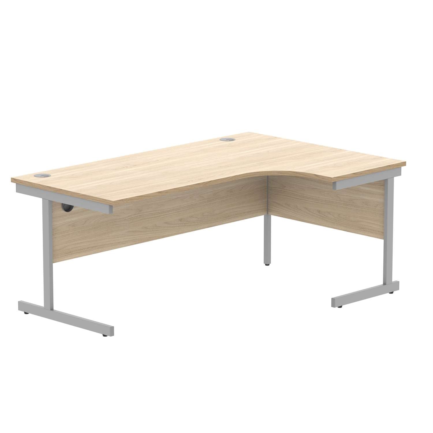 Office Right Hand Corner Desk With Steel Single Upright Cantilever Frame (FSC)