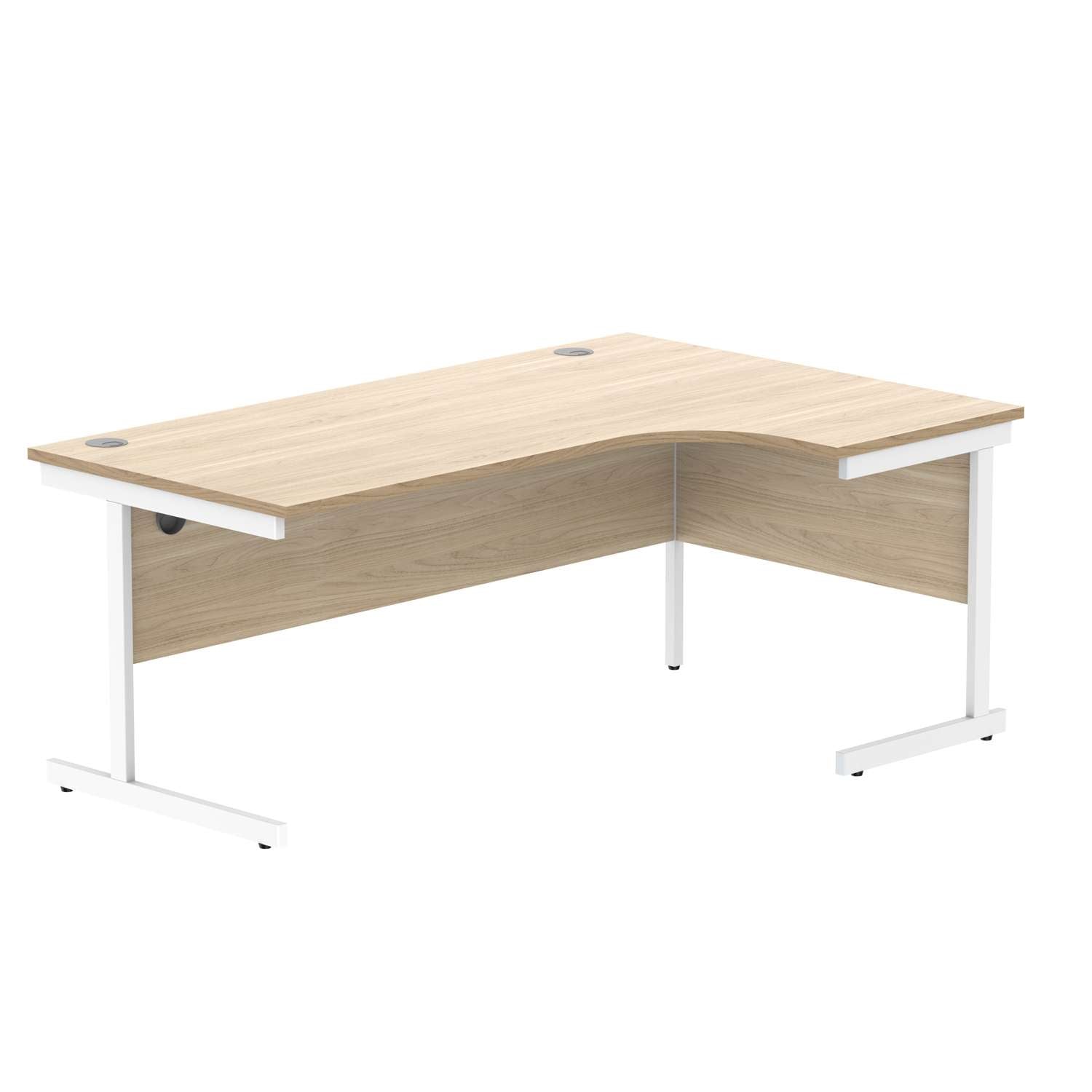 Office Right Hand Corner Desk With Steel Single Upright Cantilever Frame (FSC)