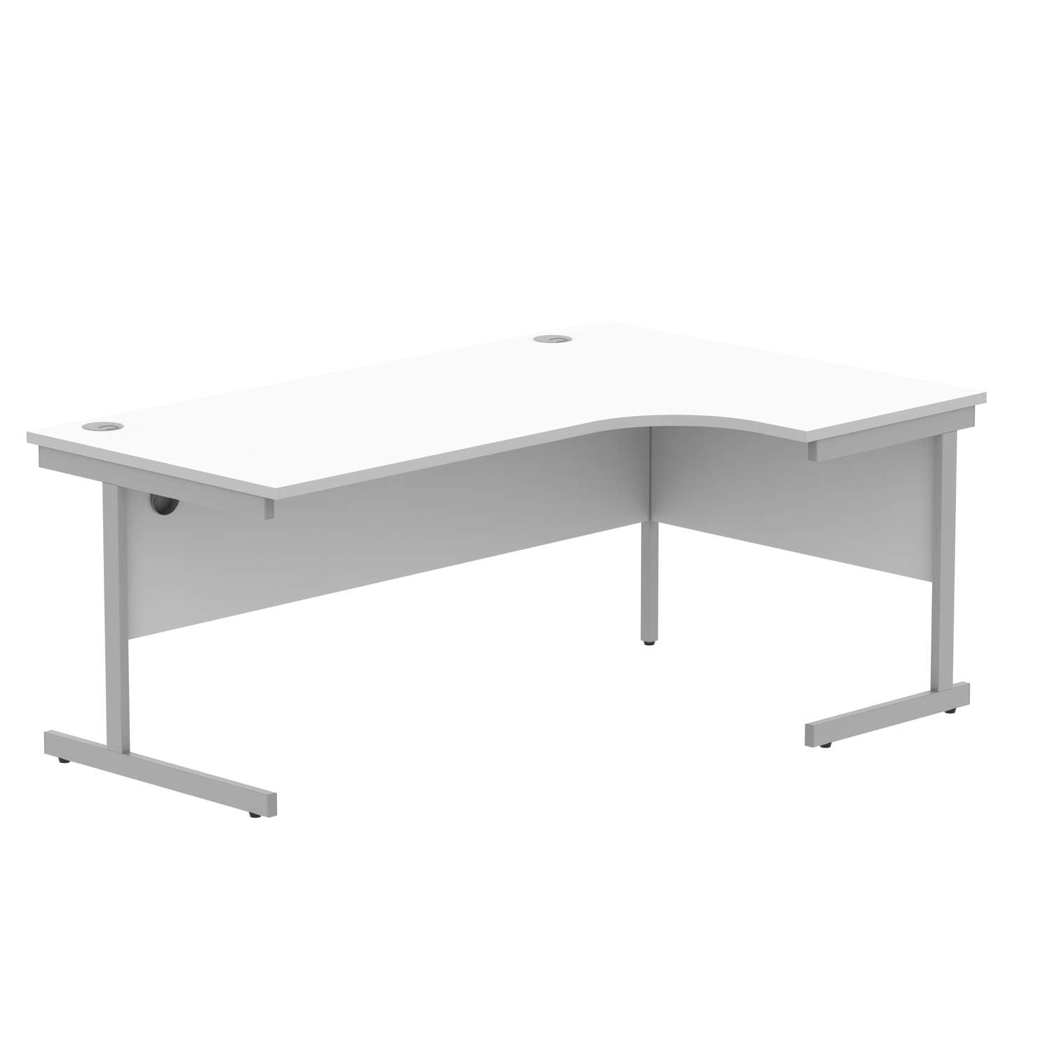 Office Right Hand Corner Desk With Steel Single Upright Cantilever Frame (FSC)