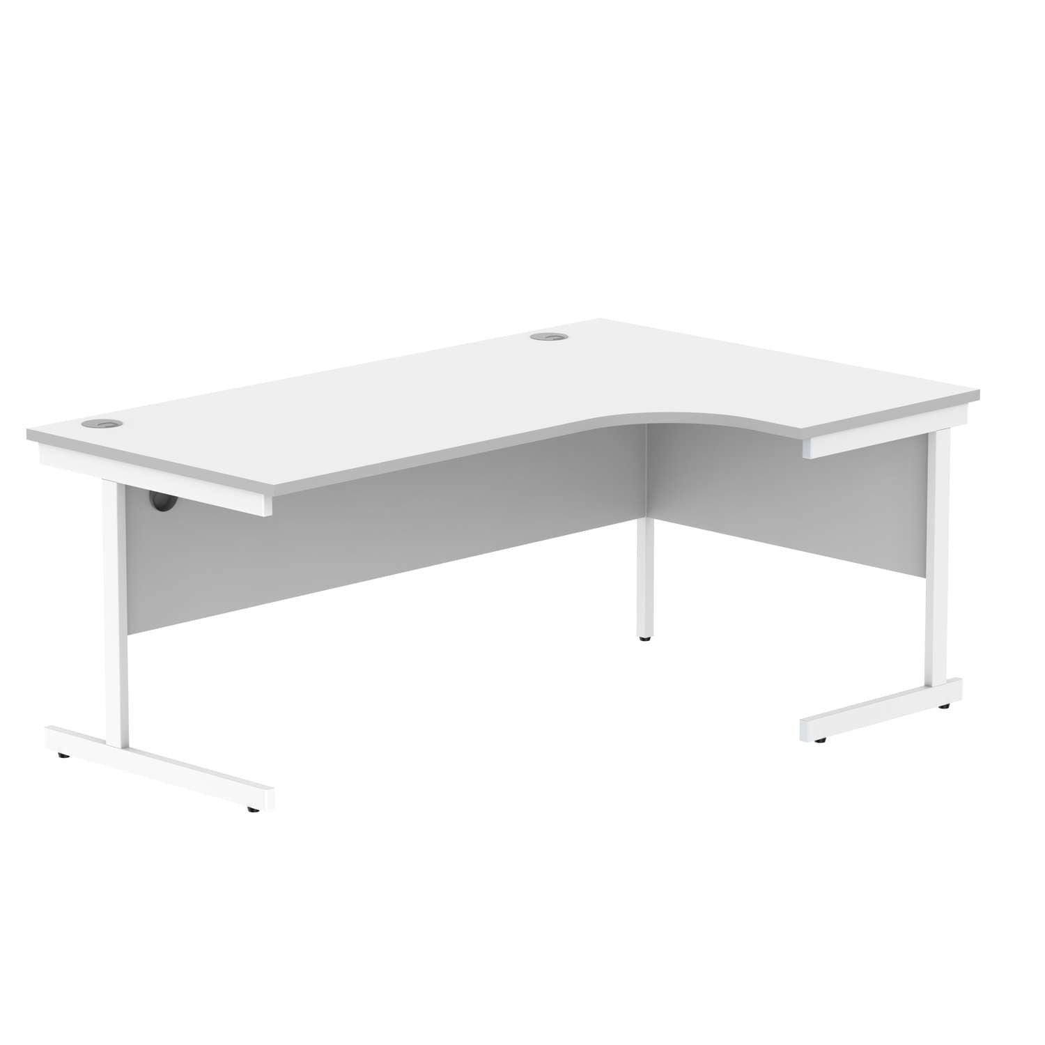 Office Right Hand Corner Desk With Steel Single Upright Cantilever Frame (FSC)