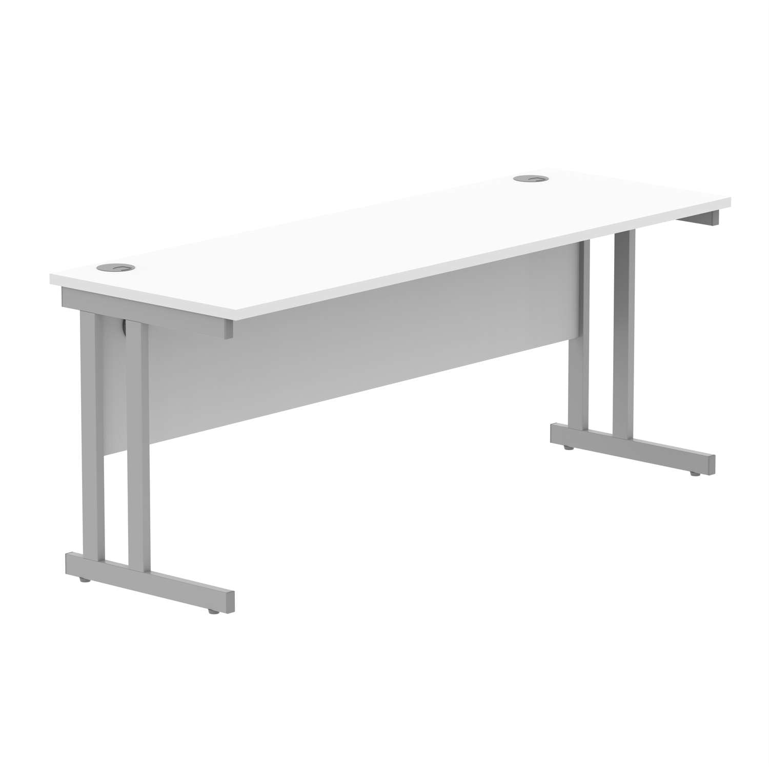 Office Rectangular Desk With Steel Double Upright Cantilever Frame (FSC)