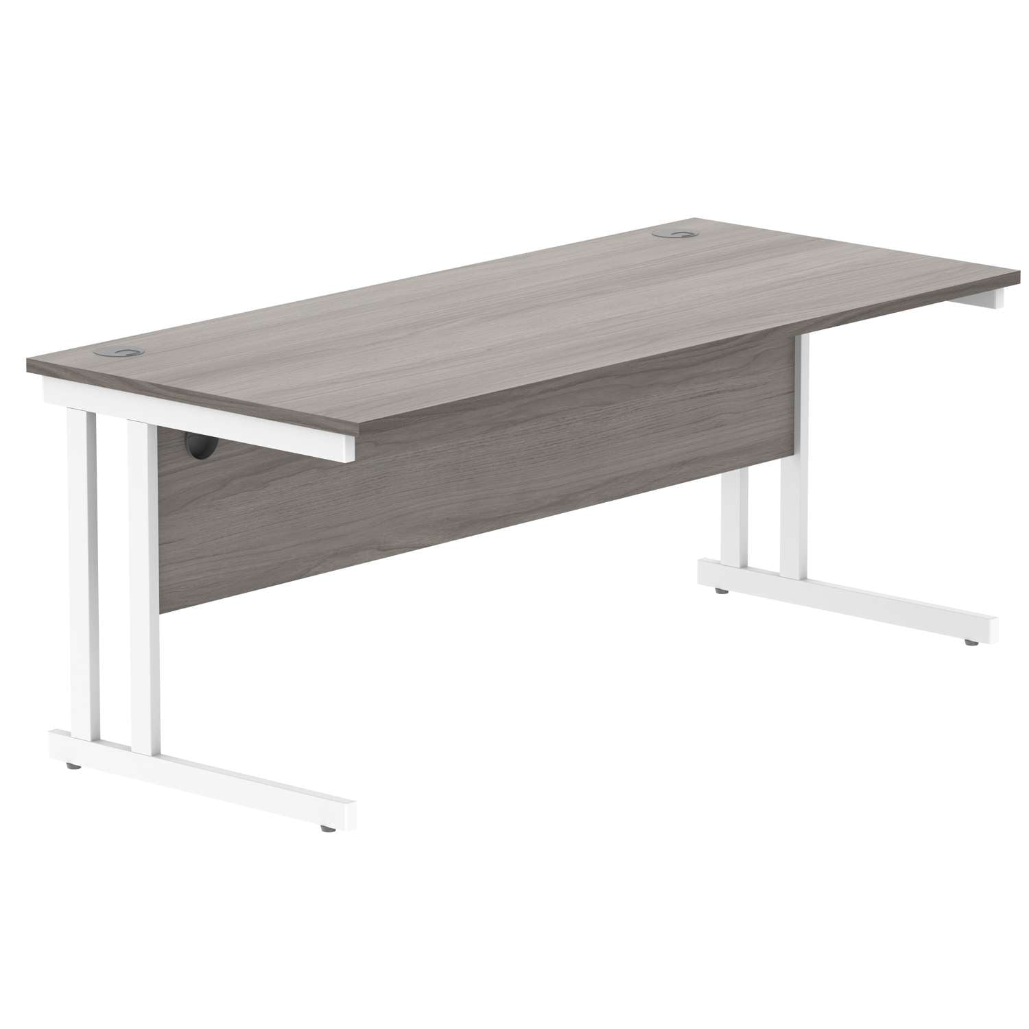 Office Rectangular Desk With Steel Double Upright Cantilever Frame (FSC)