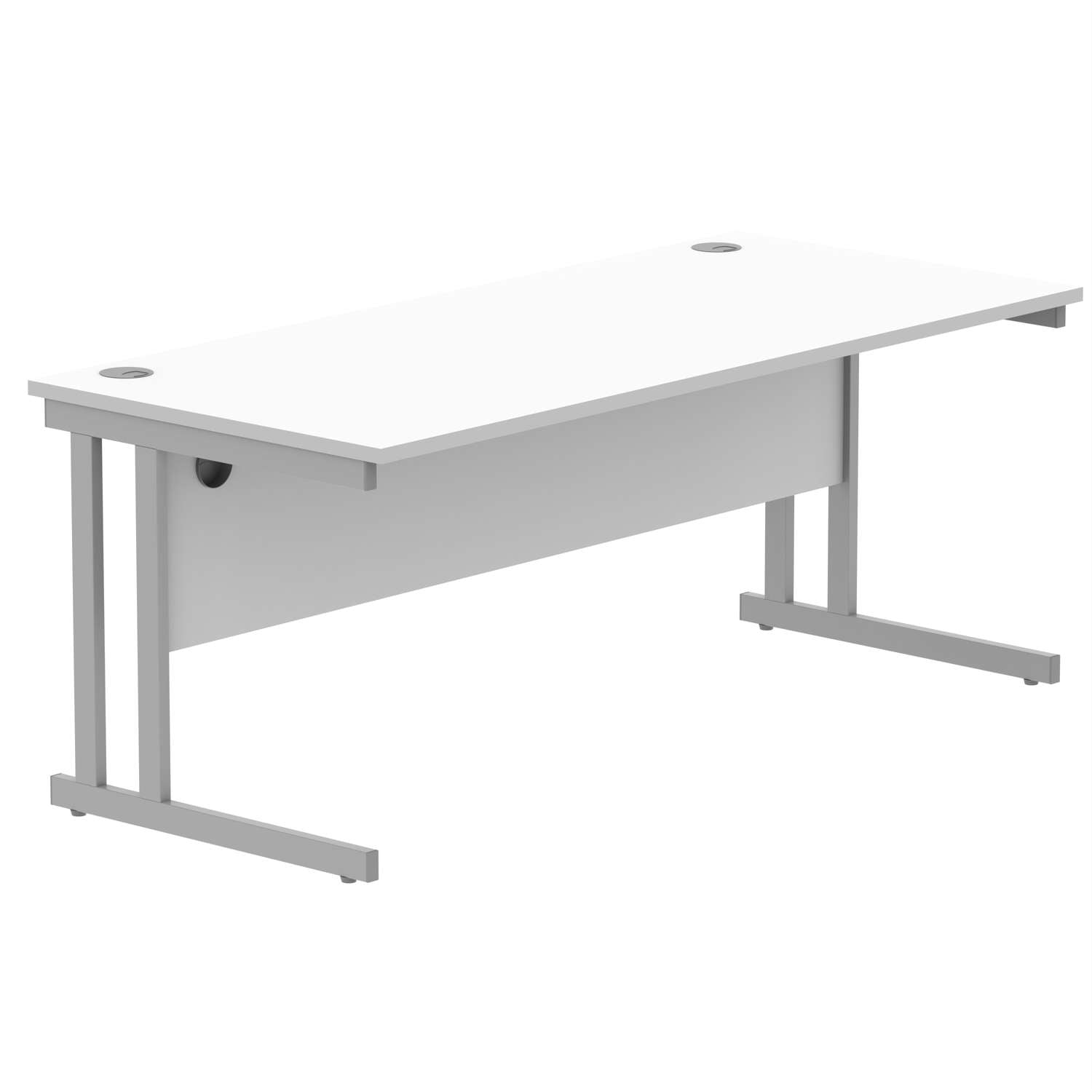 Office Rectangular Desk With Steel Double Upright Cantilever Frame (FSC)