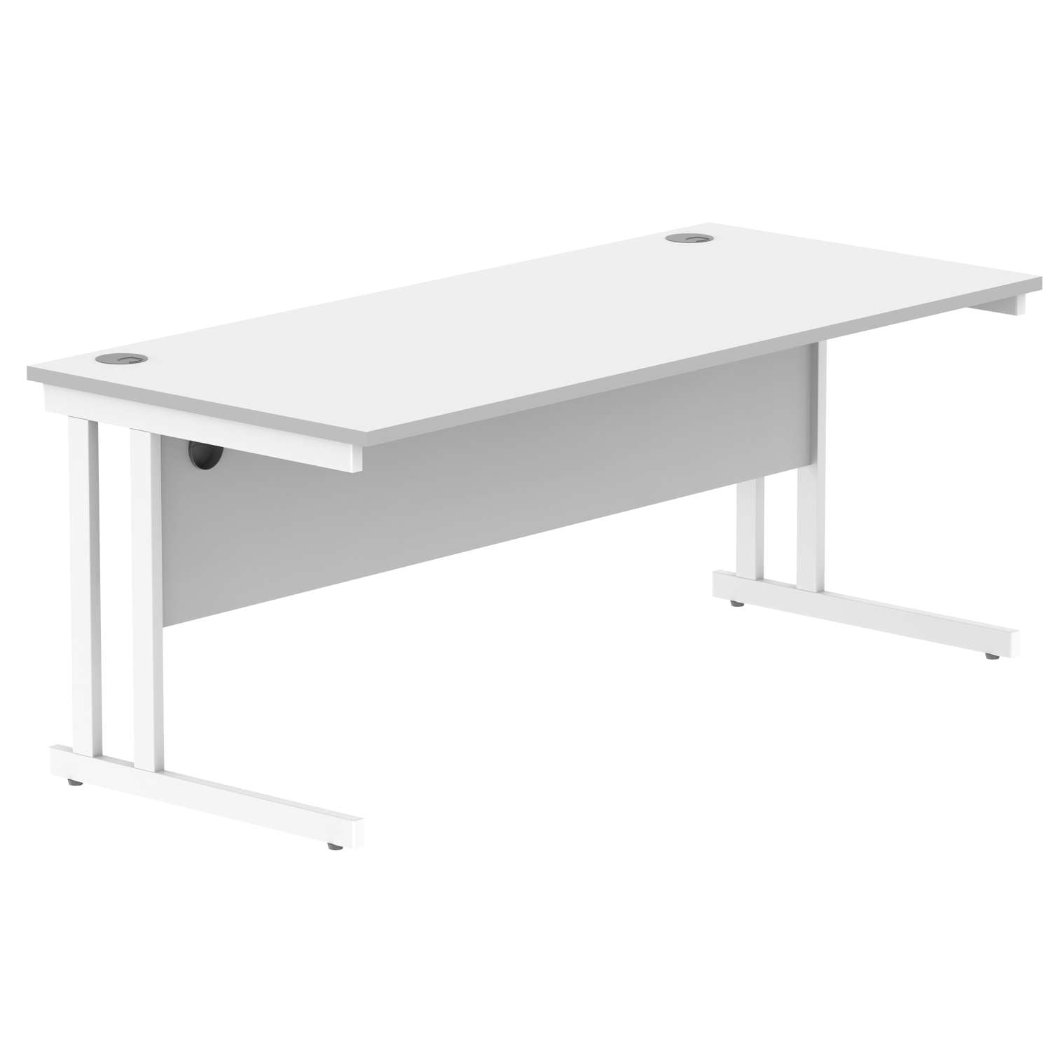 Office Rectangular Desk With Steel Double Upright Cantilever Frame (FSC)