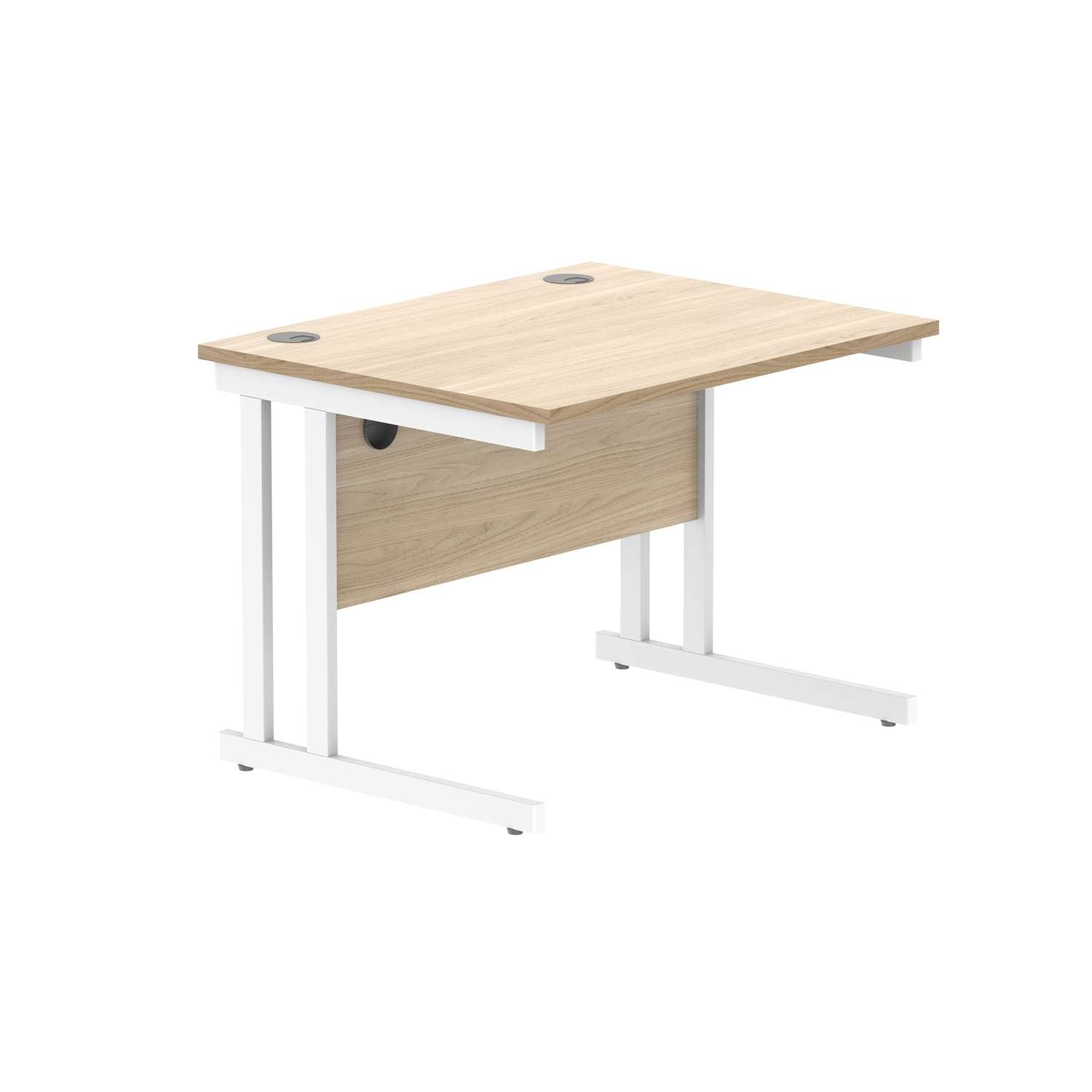 Office Rectangular Desk With Steel Double Upright Cantilever Frame (FSC)