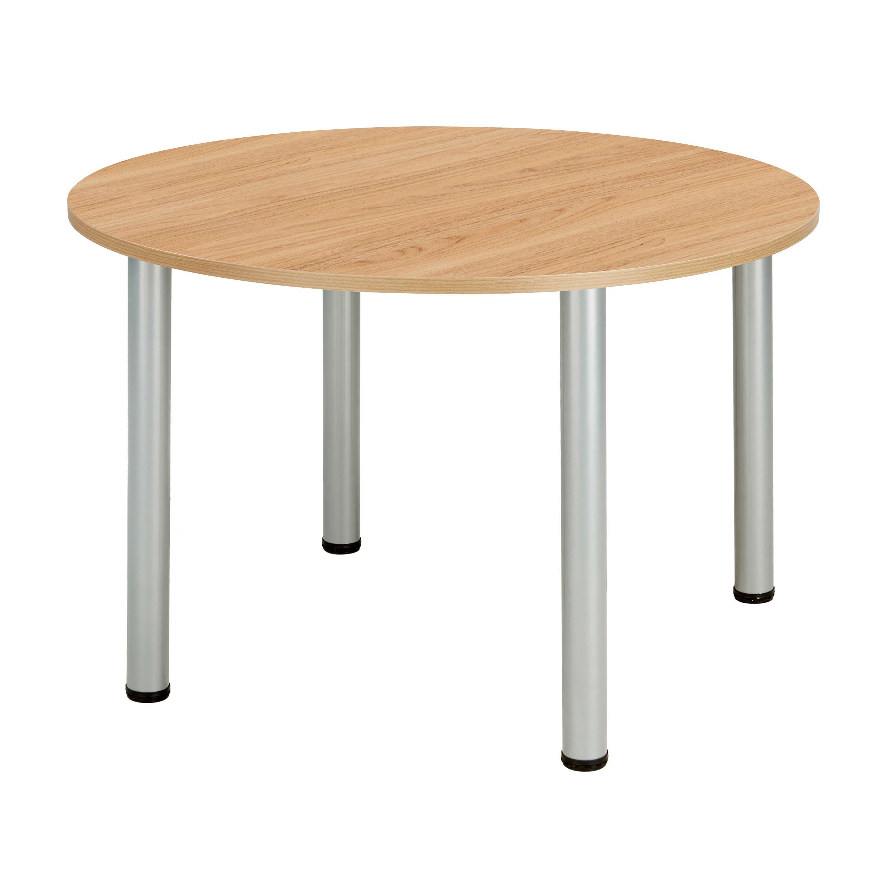 Core Pole Leg Round Meeting Table (Fsc) | 1000X1000 |  Norwegian Beech
