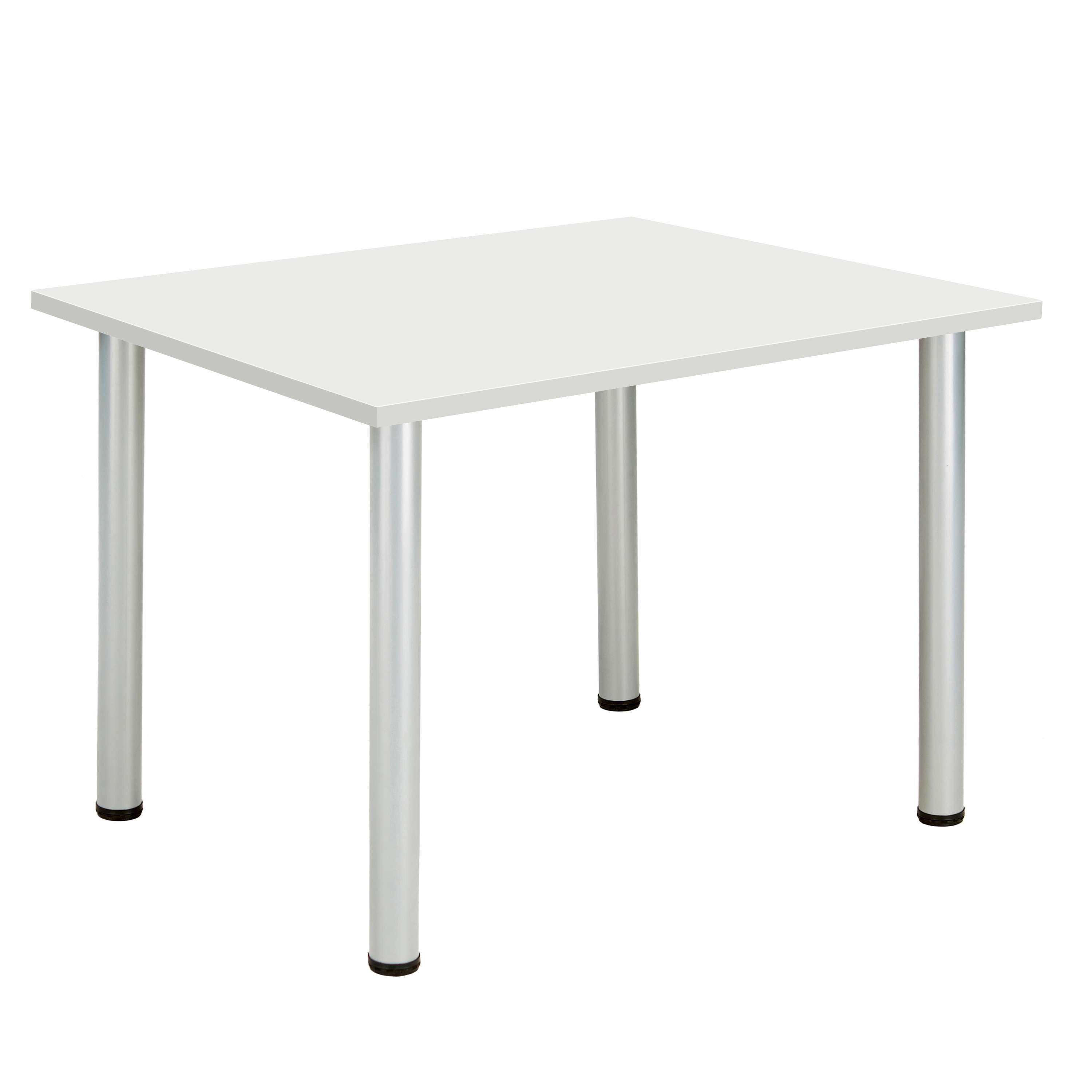 Core Pole Leg Rectangular Meeting Table (Fsc) | 1200X800 |  Arctic White