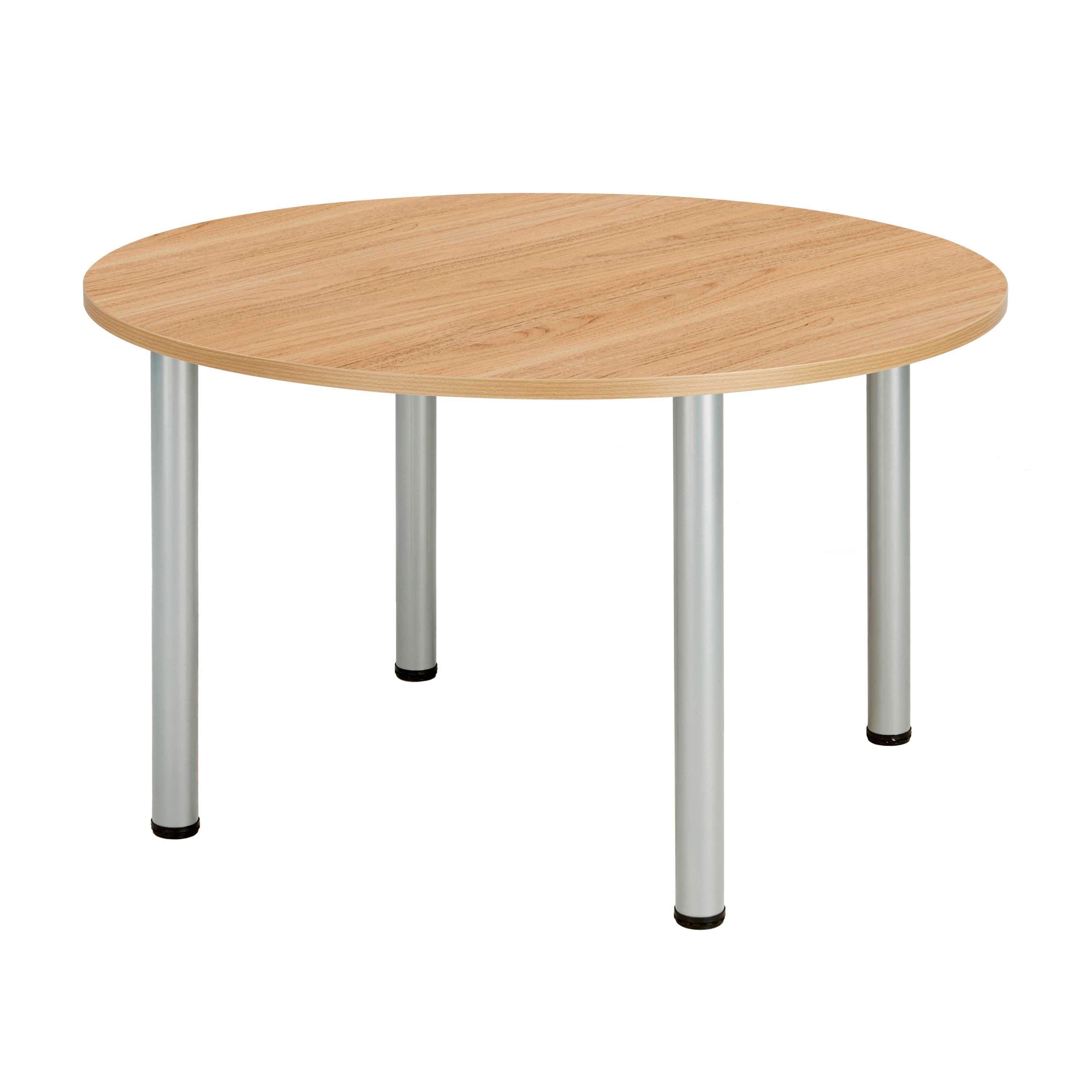 Core Pole Leg Round Meeting Table (Fsc) | 1200X1200 |  Norwegian Beech