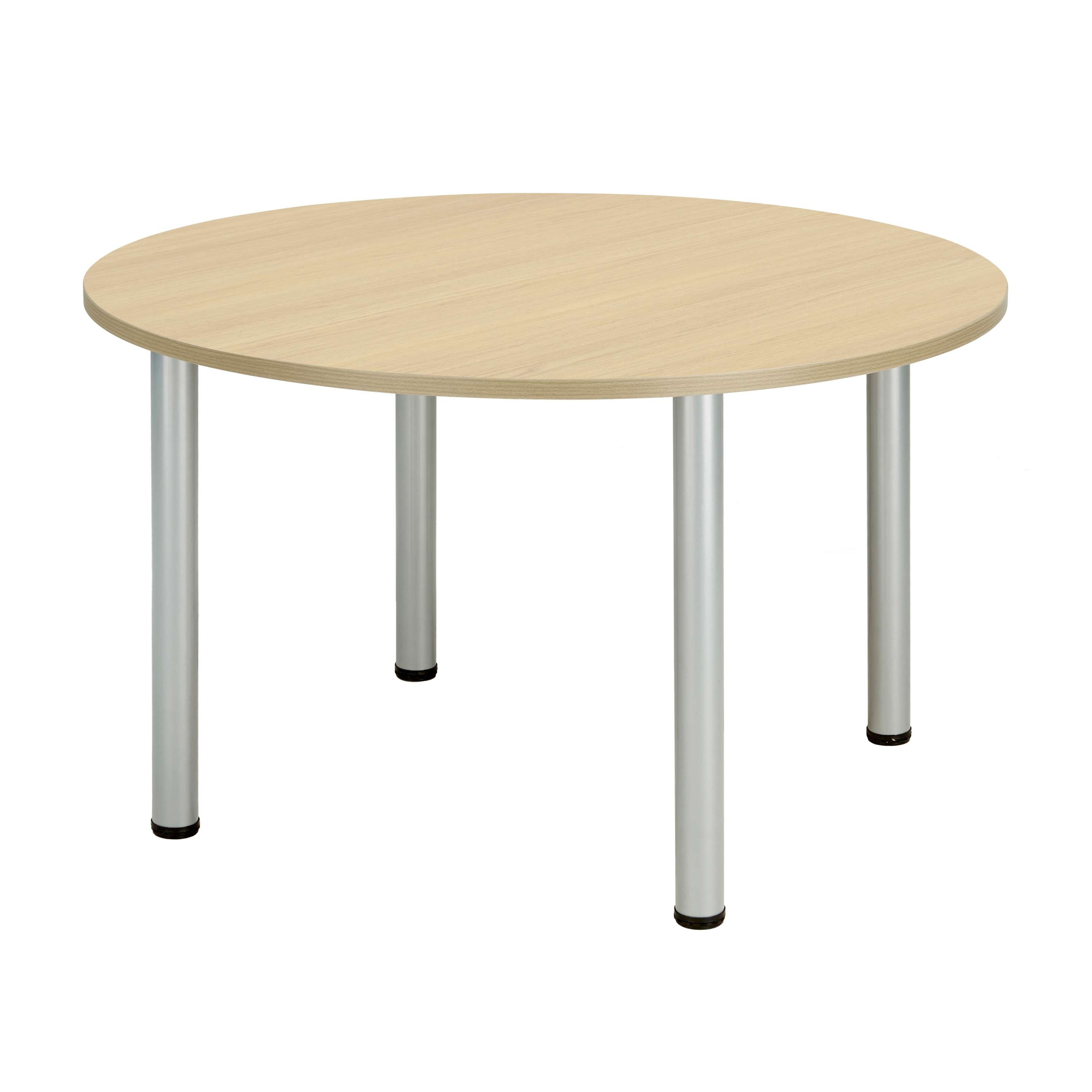 Core Pole Leg Round Meeting Table (Fsc) | 1200X1200 |  Canadian Oak