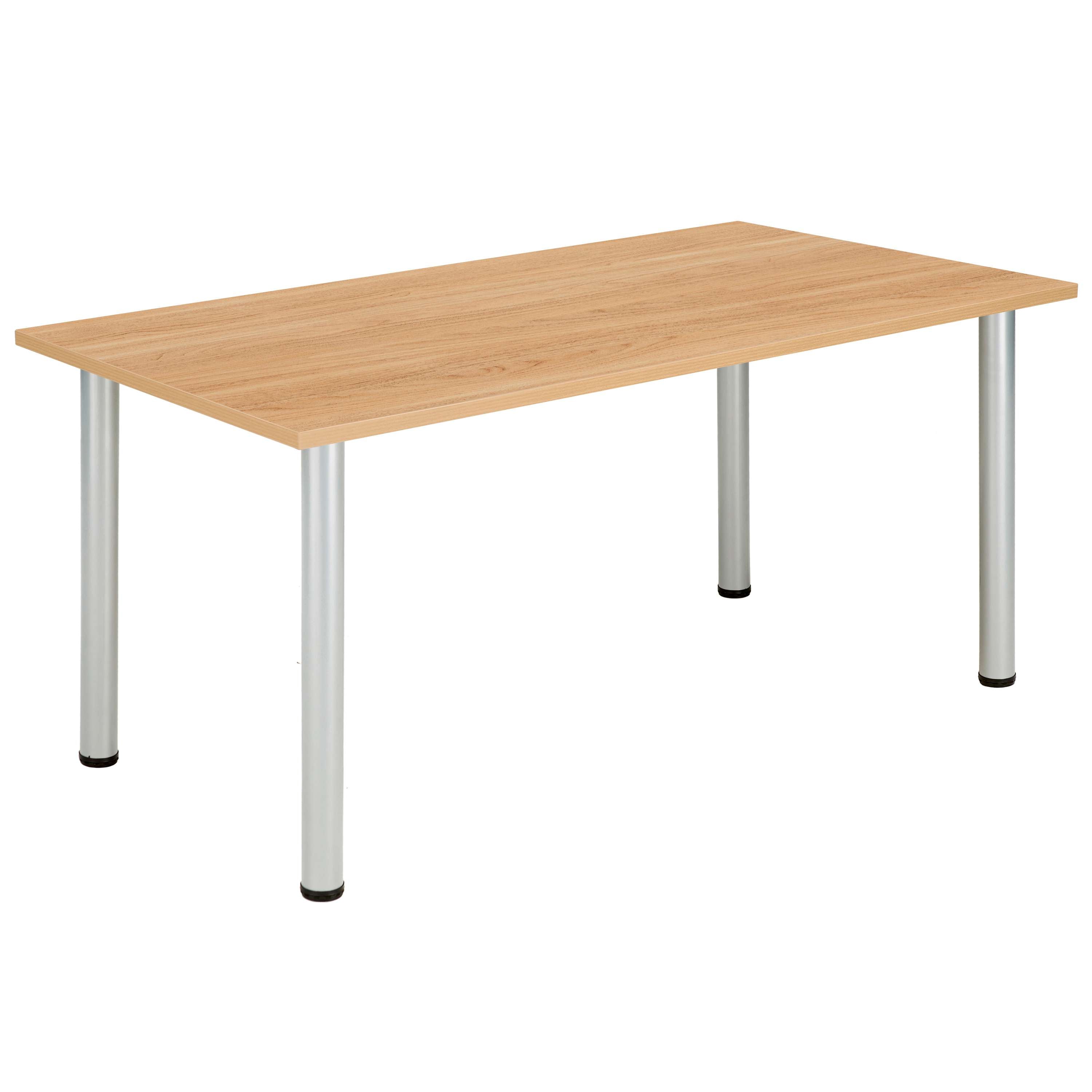 Core Pole Leg Rectangular Meeting Table (Fsc) | 1600X800 |  Norwegian Beech
