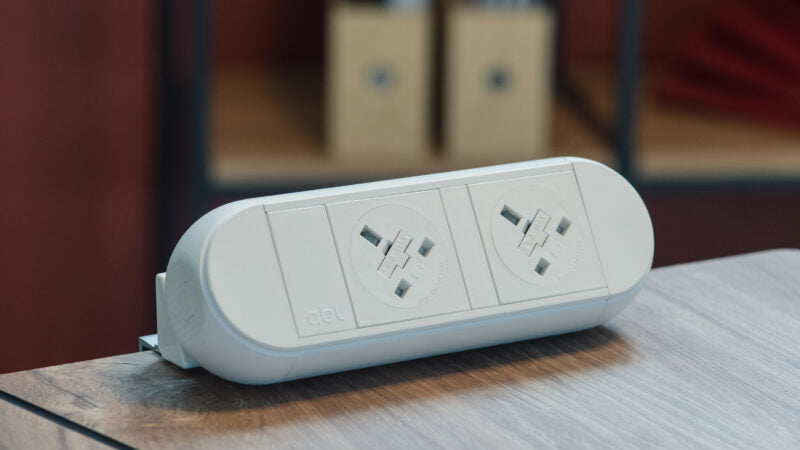 Desktop Power Module with 2 UK Power Sockets