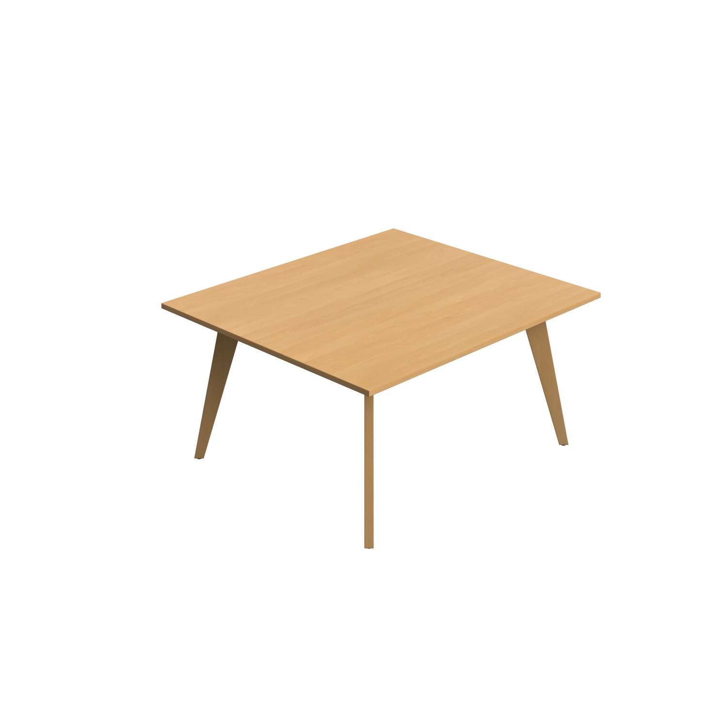 LUX Rectangular Veneer Meeting Table: 1400mm Deep