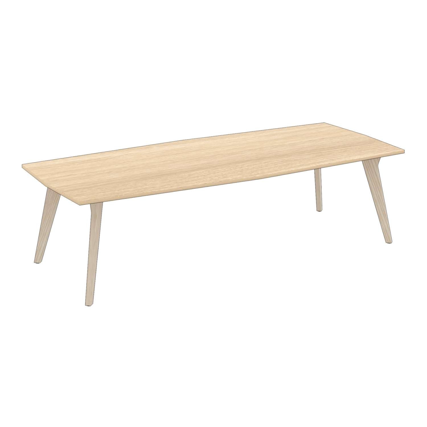 LUX Octagonal Veneer Meeting Table: 1200mm Deep