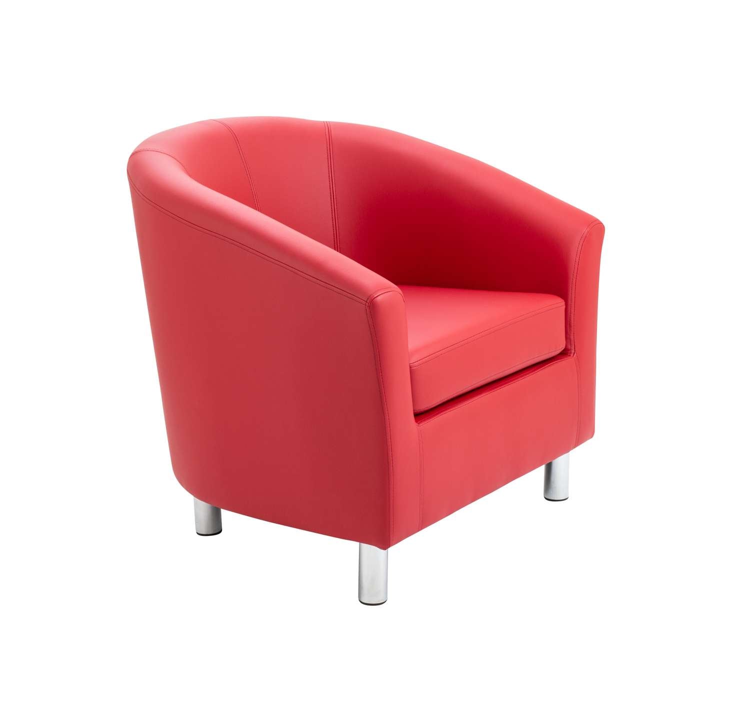 Tub Armchair with Metal Feet