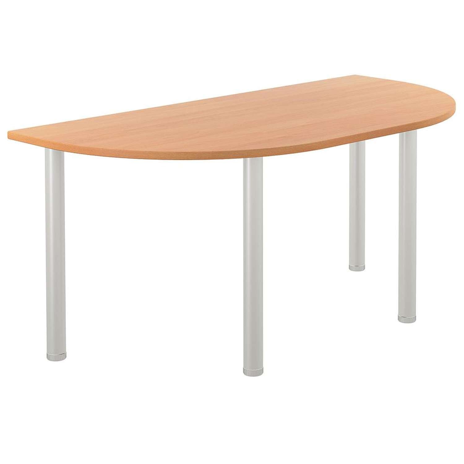 One Fraction Plus Rectangular Meeting Table with D-End (FSC)