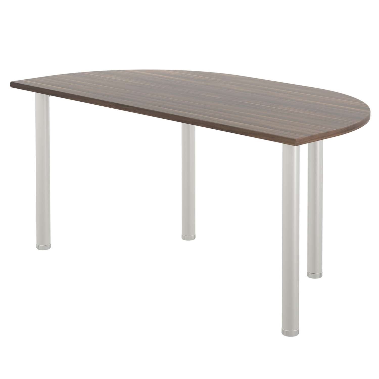 One Fraction Plus Rectangular Meeting Table with D-End (FSC)