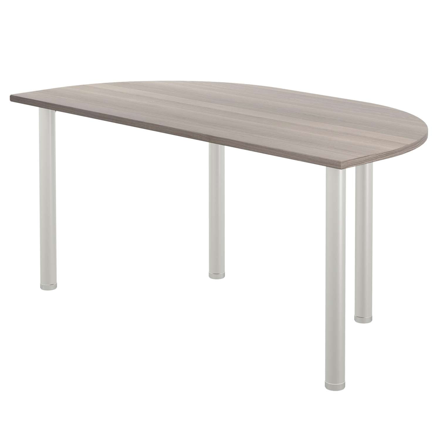 One Fraction Plus Rectangular Meeting Table with D-End (FSC)