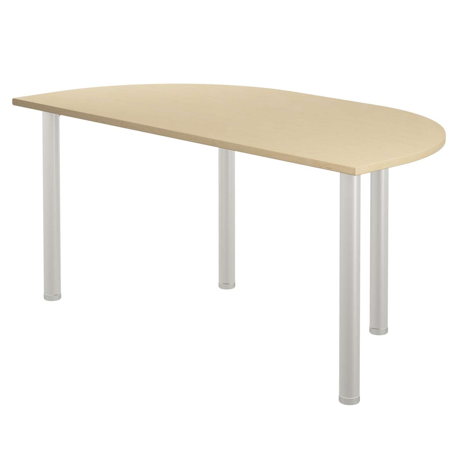 One Fraction Plus Rectangular Meeting Table with D-End (FSC)