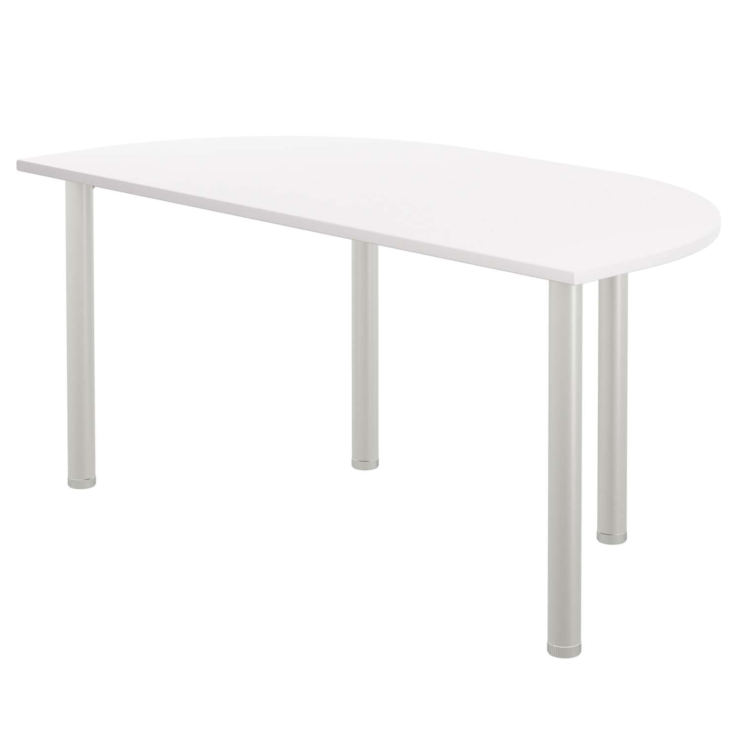 One Fraction Plus Rectangular Meeting Table with D-End (FSC)