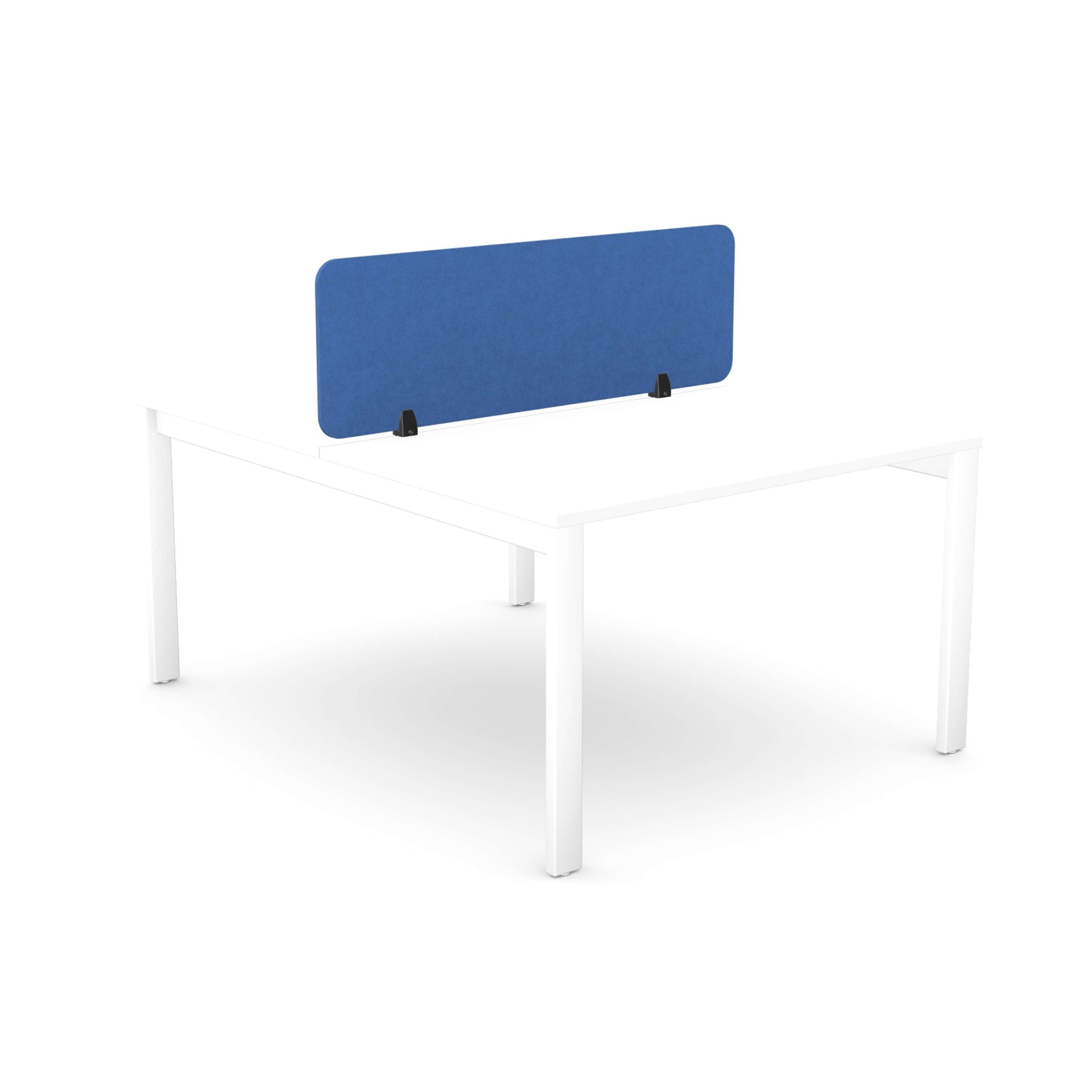 Desk Mounted Acoustic PET Screen | 1190X400 | Blue